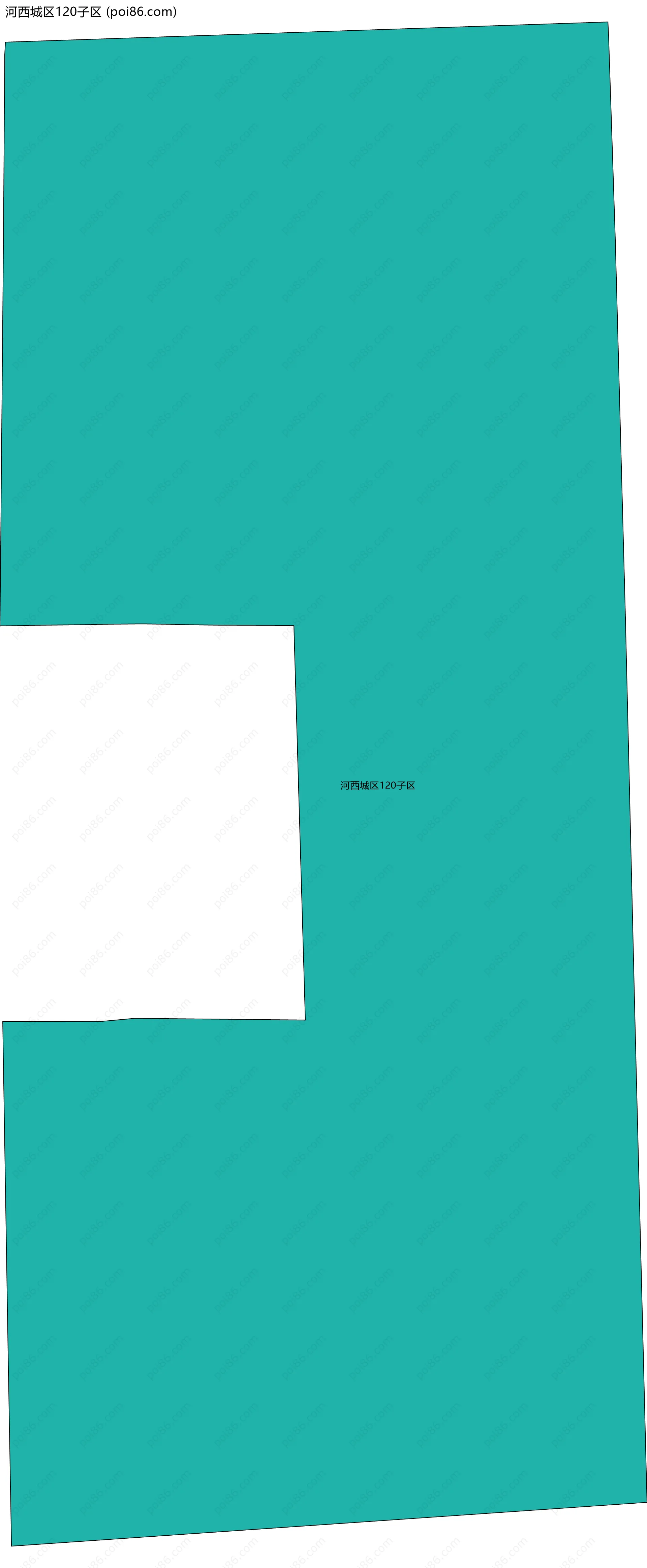河西城区120子区边界地图