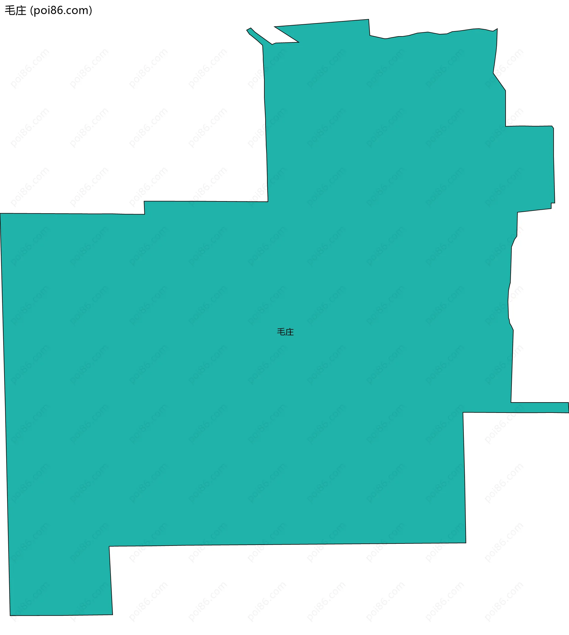 毛庄边界地图