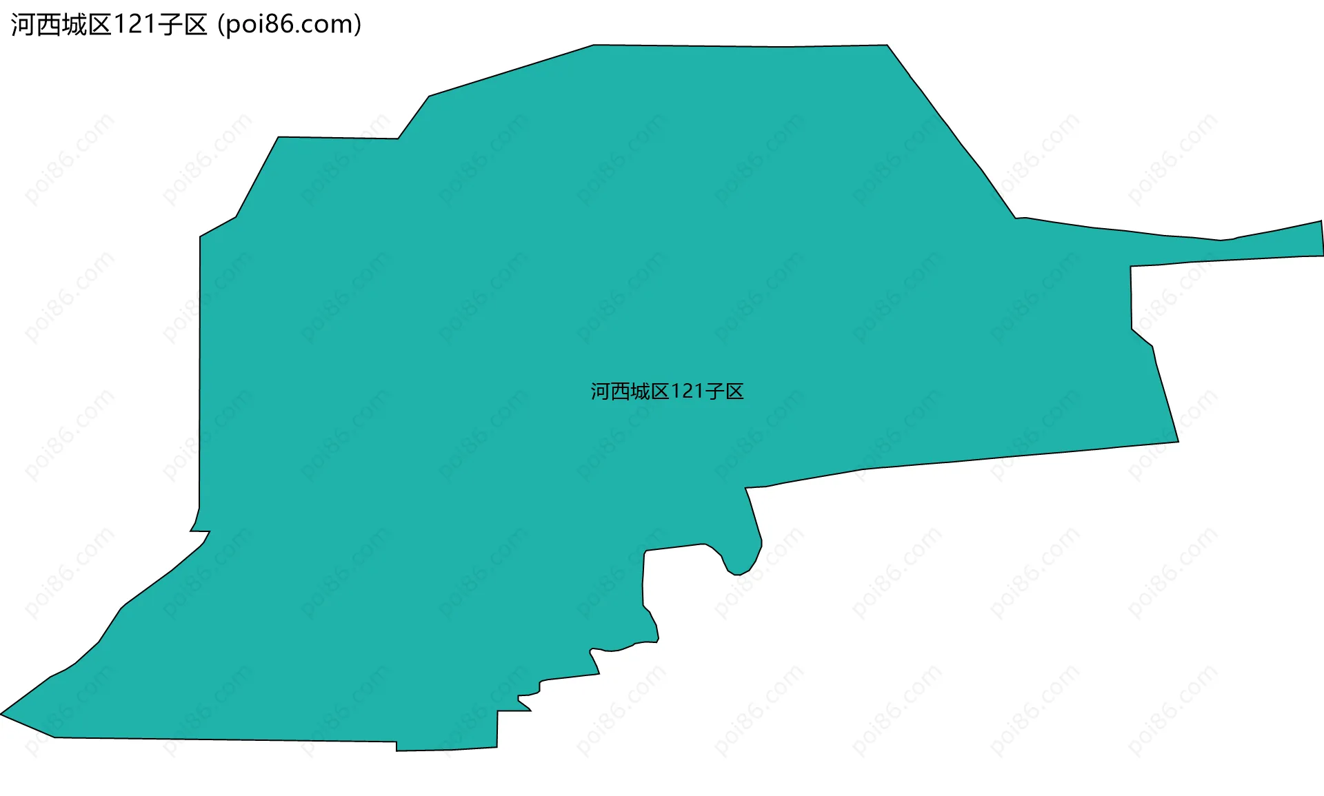 河西城区121子区边界地图