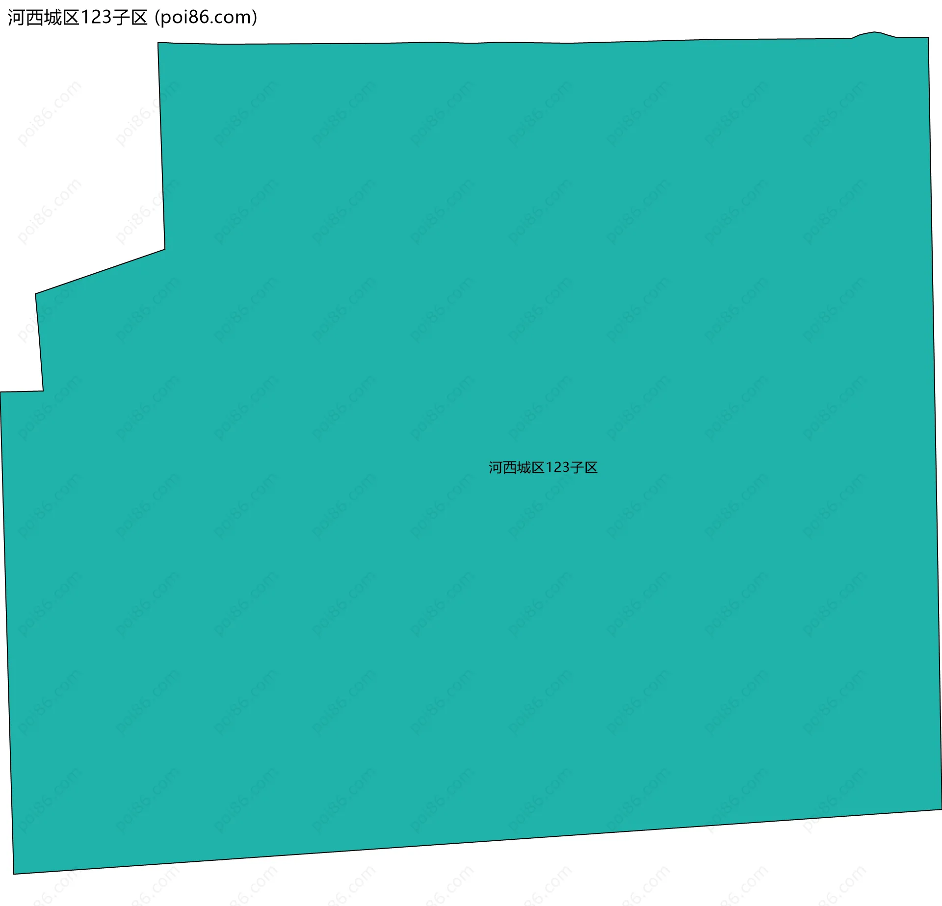 河西城区123子区边界地图
