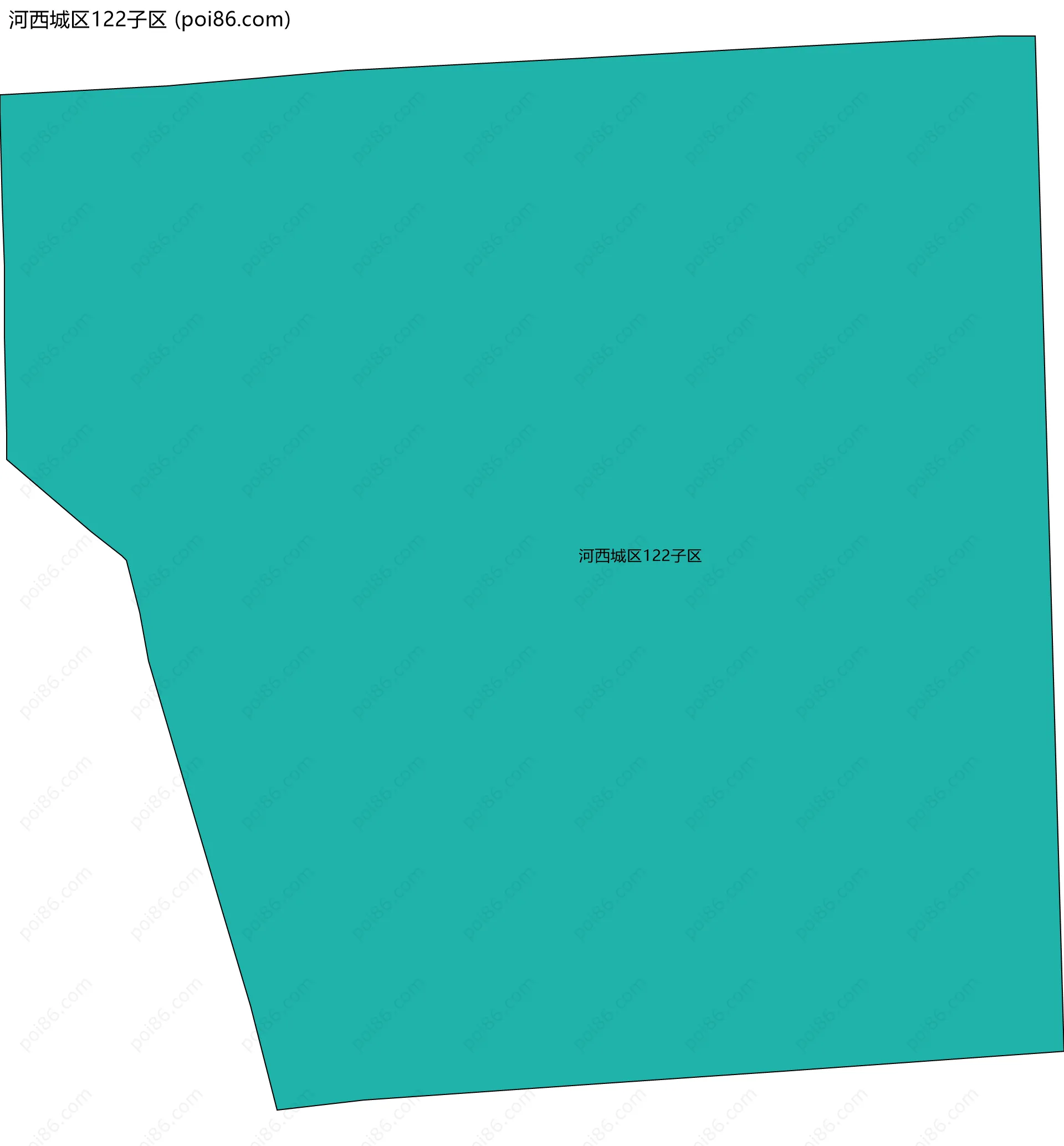 河西城区122子区边界地图