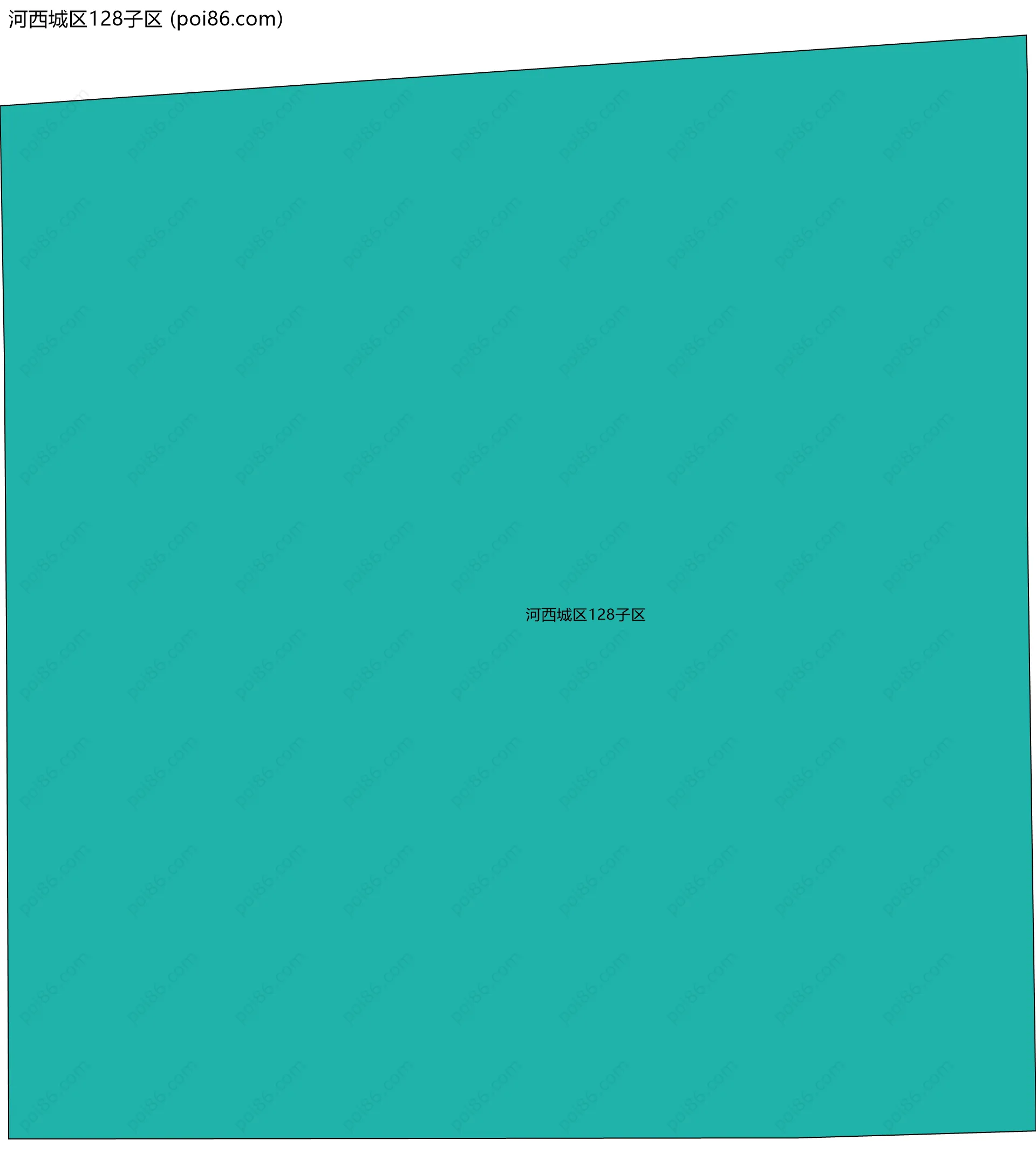 河西城区128子区边界地图