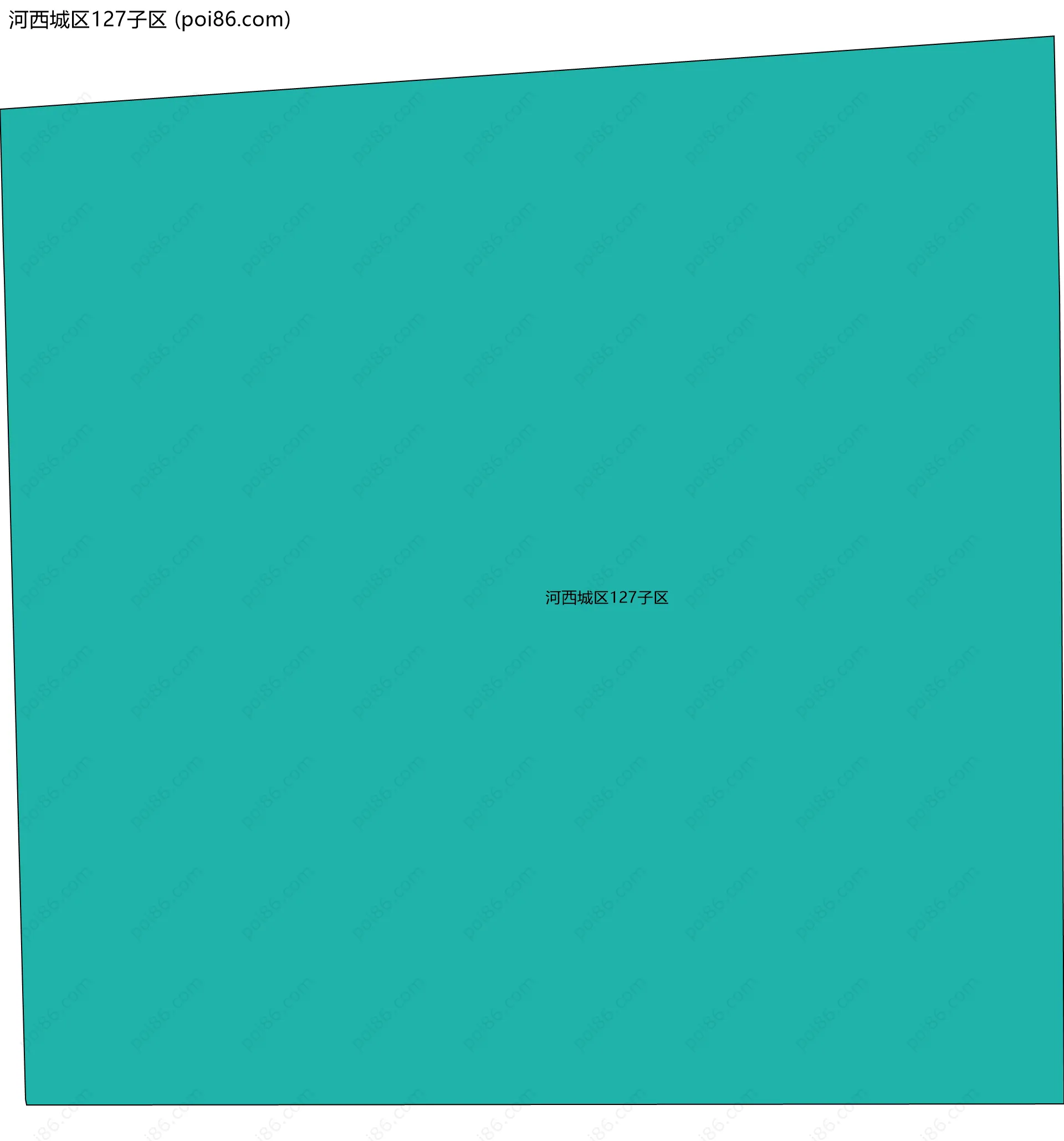 河西城区127子区边界地图