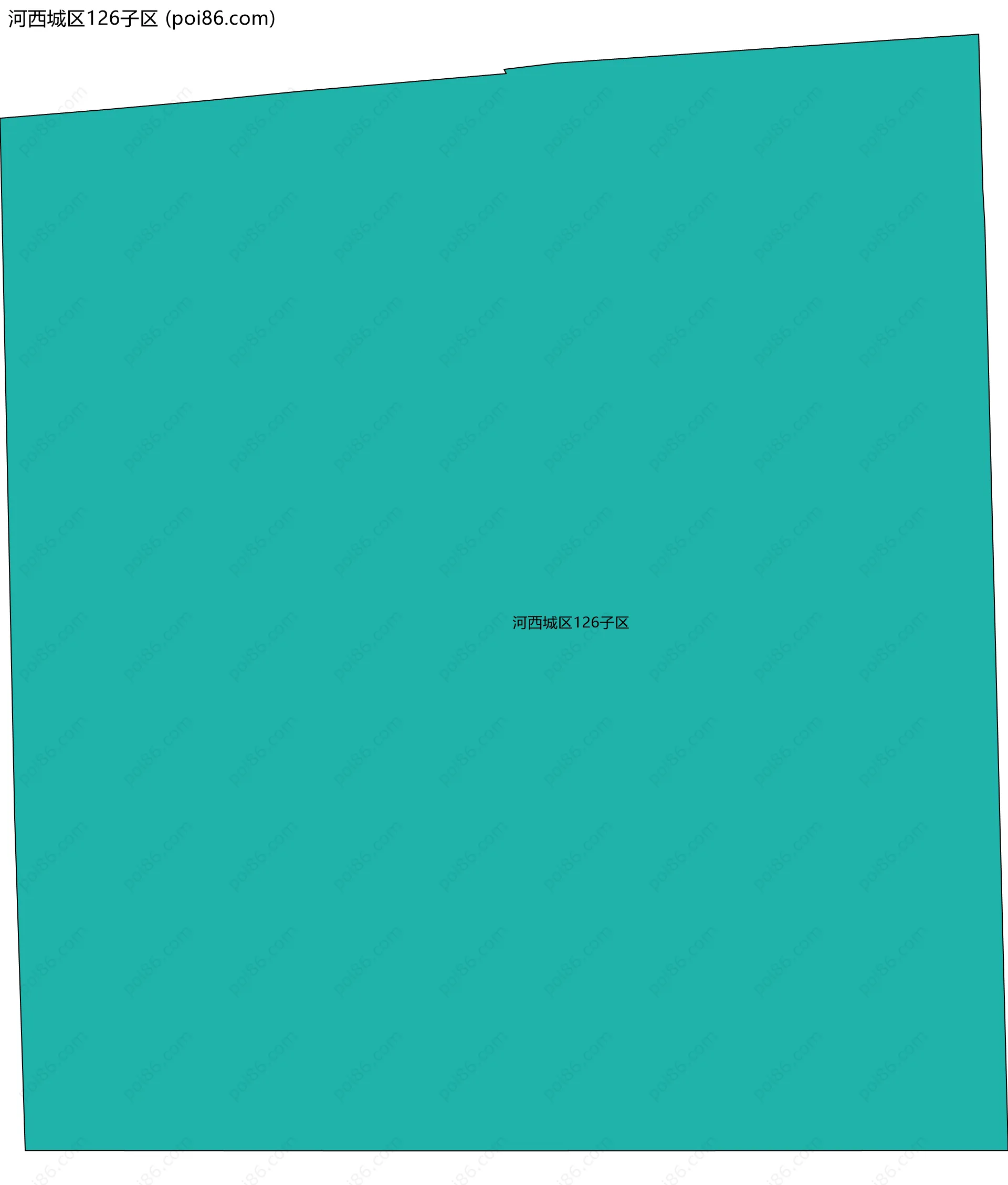 河西城区126子区边界地图