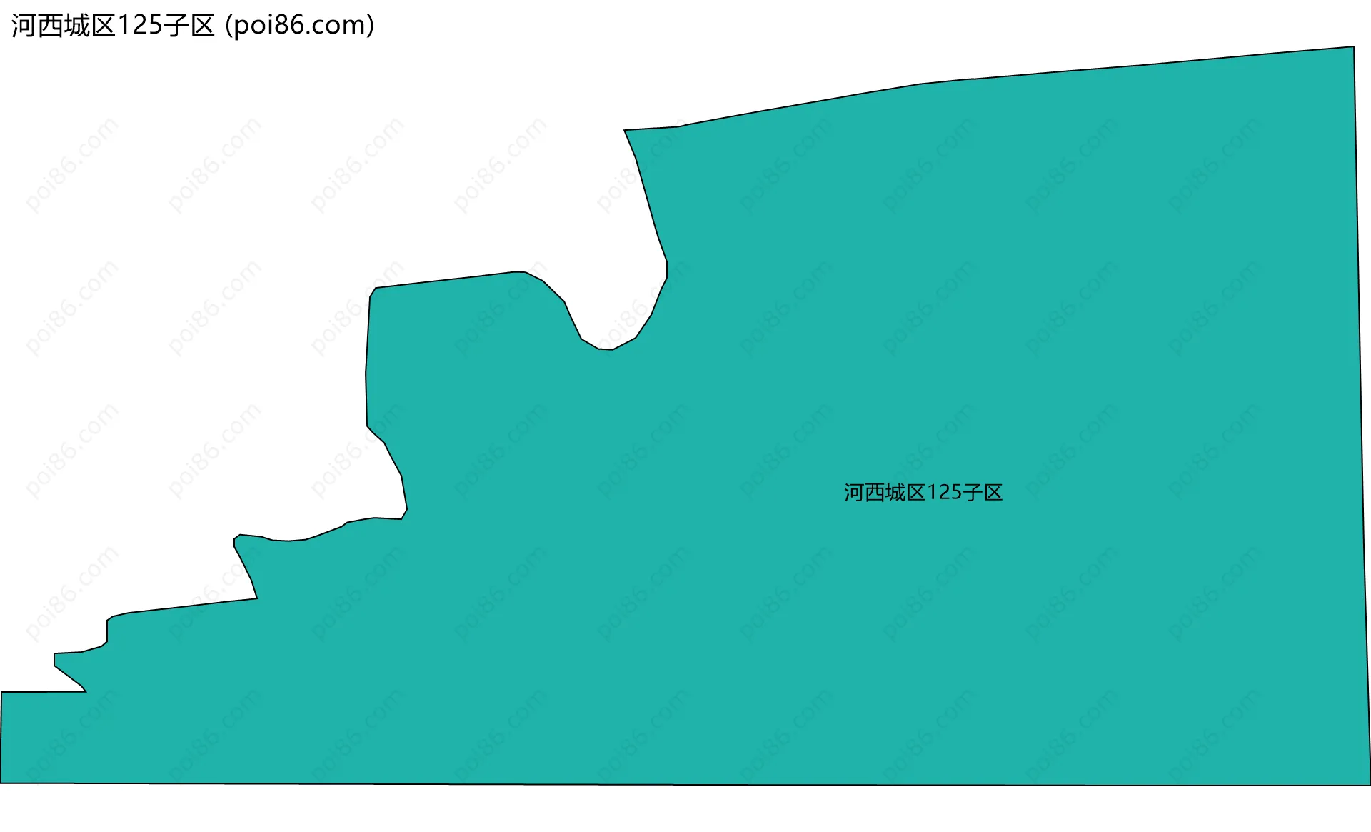 河西城区125子区边界地图