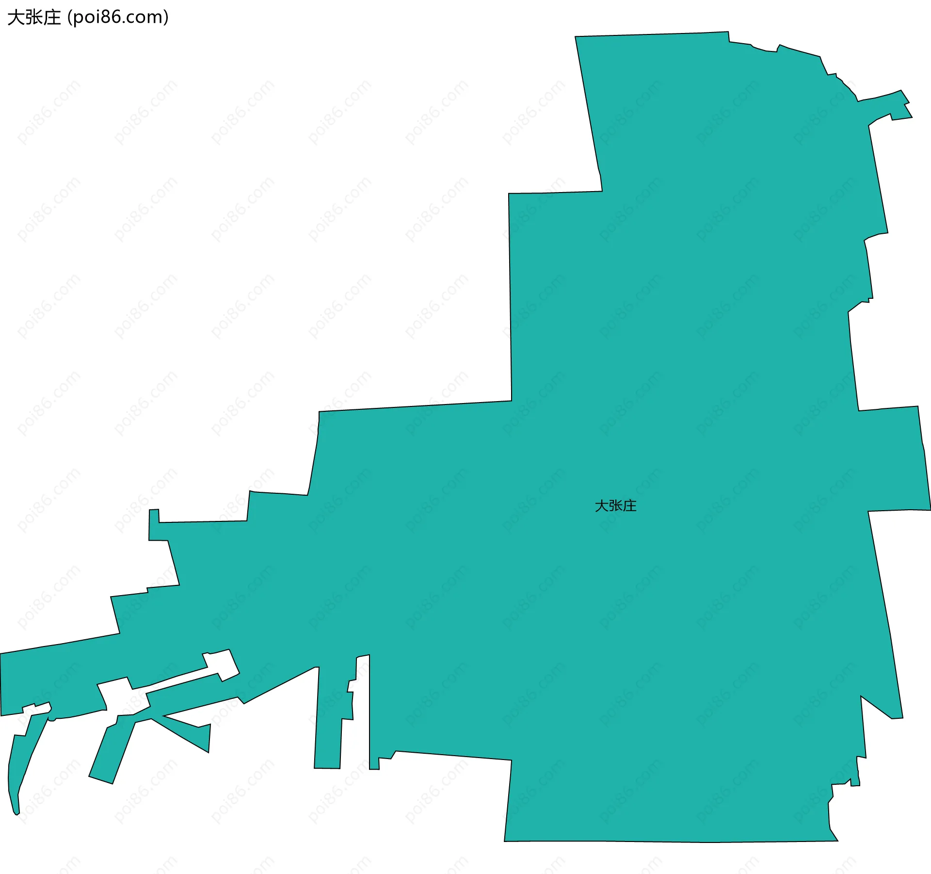 大张庄边界地图