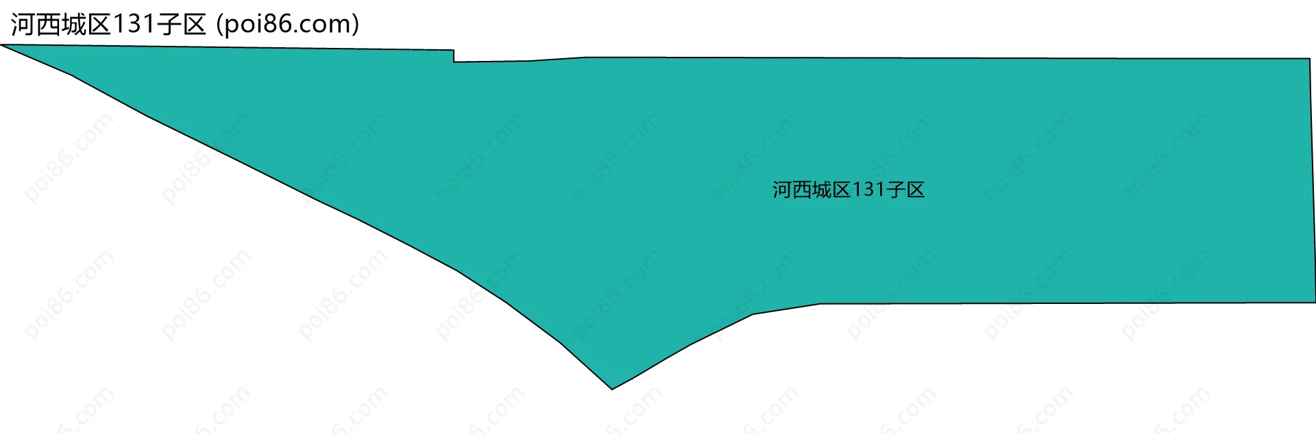 河西城区131子区边界地图