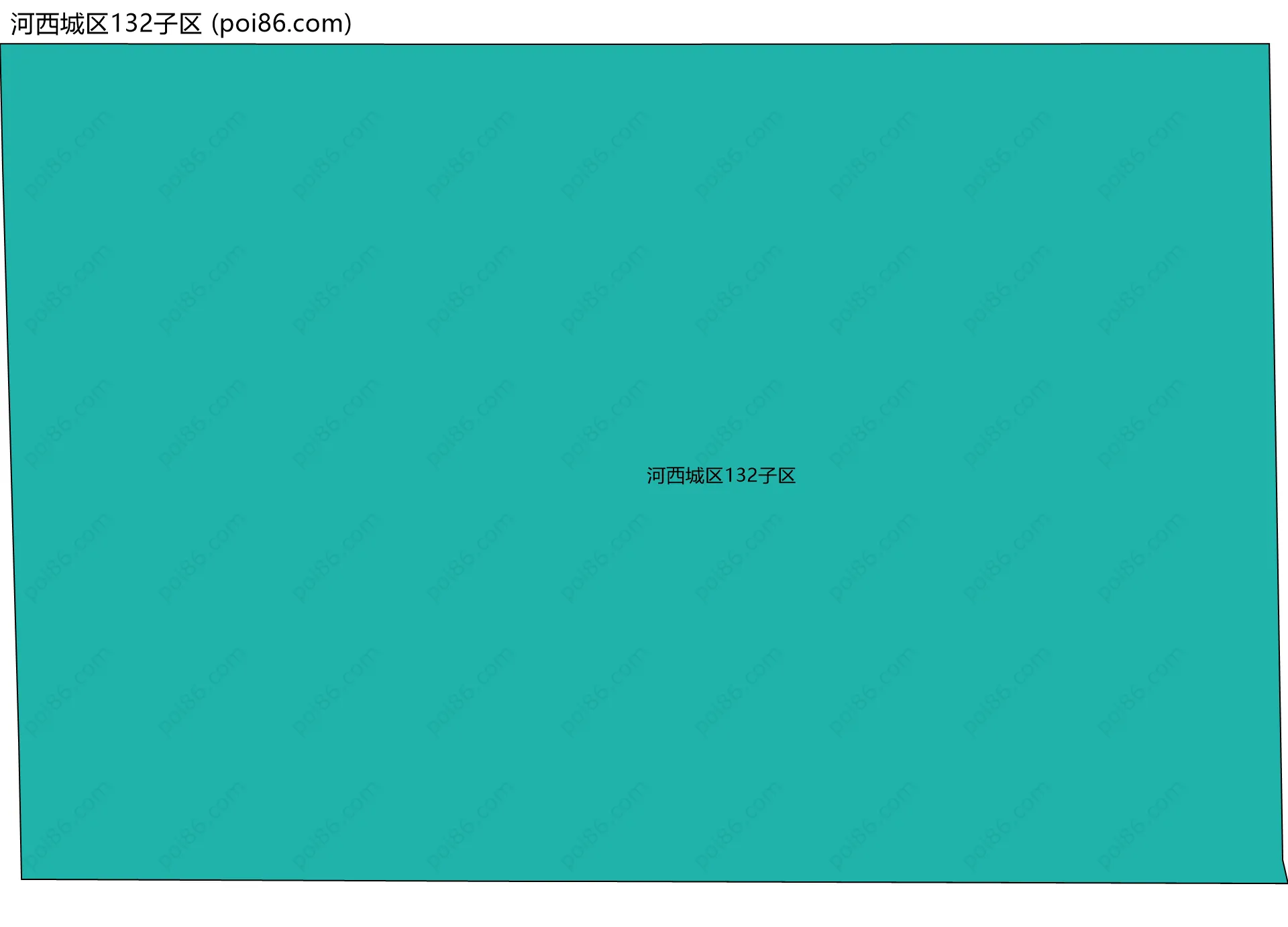 河西城区132子区边界地图