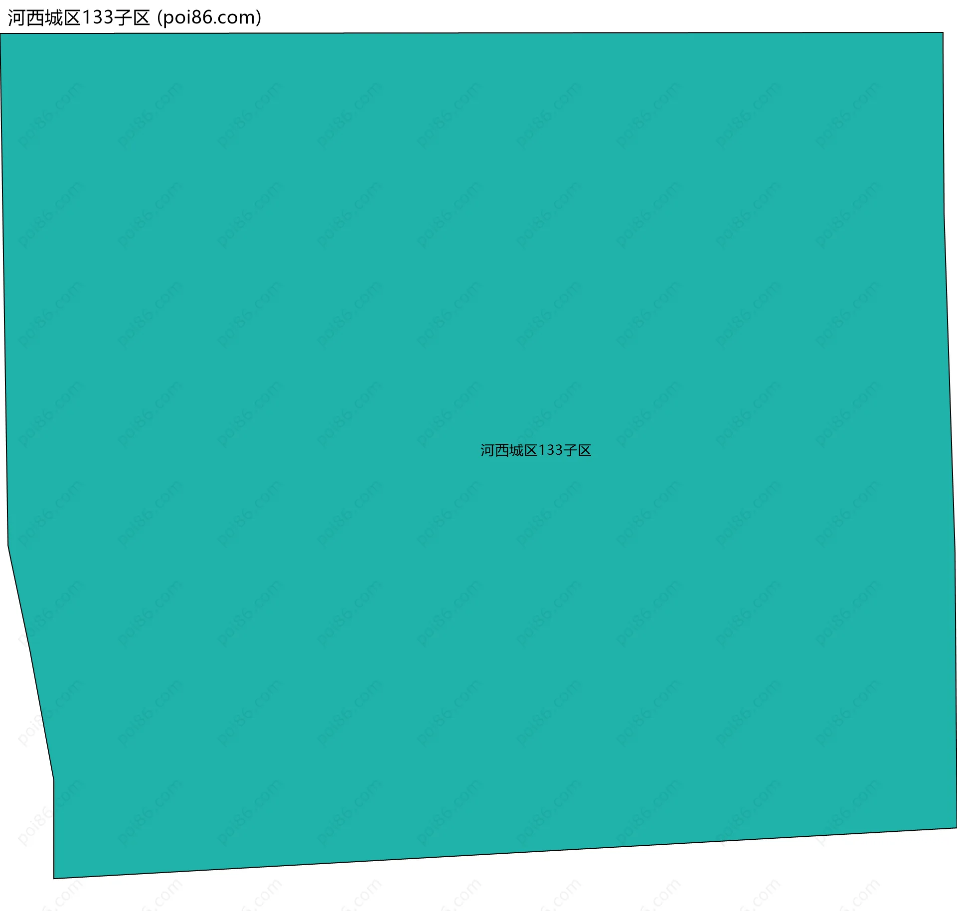 河西城区133子区边界地图