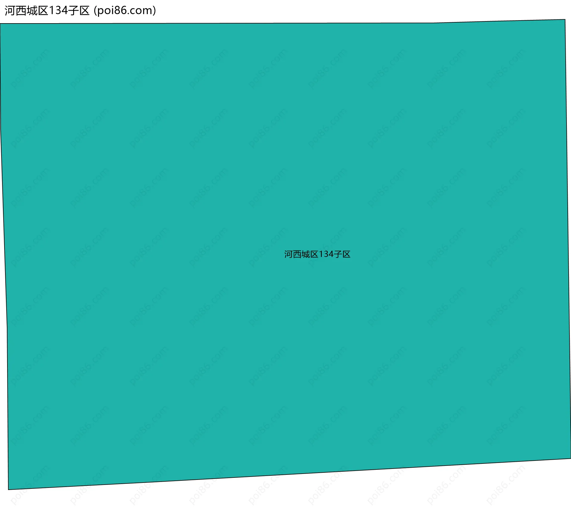 河西城区134子区边界地图