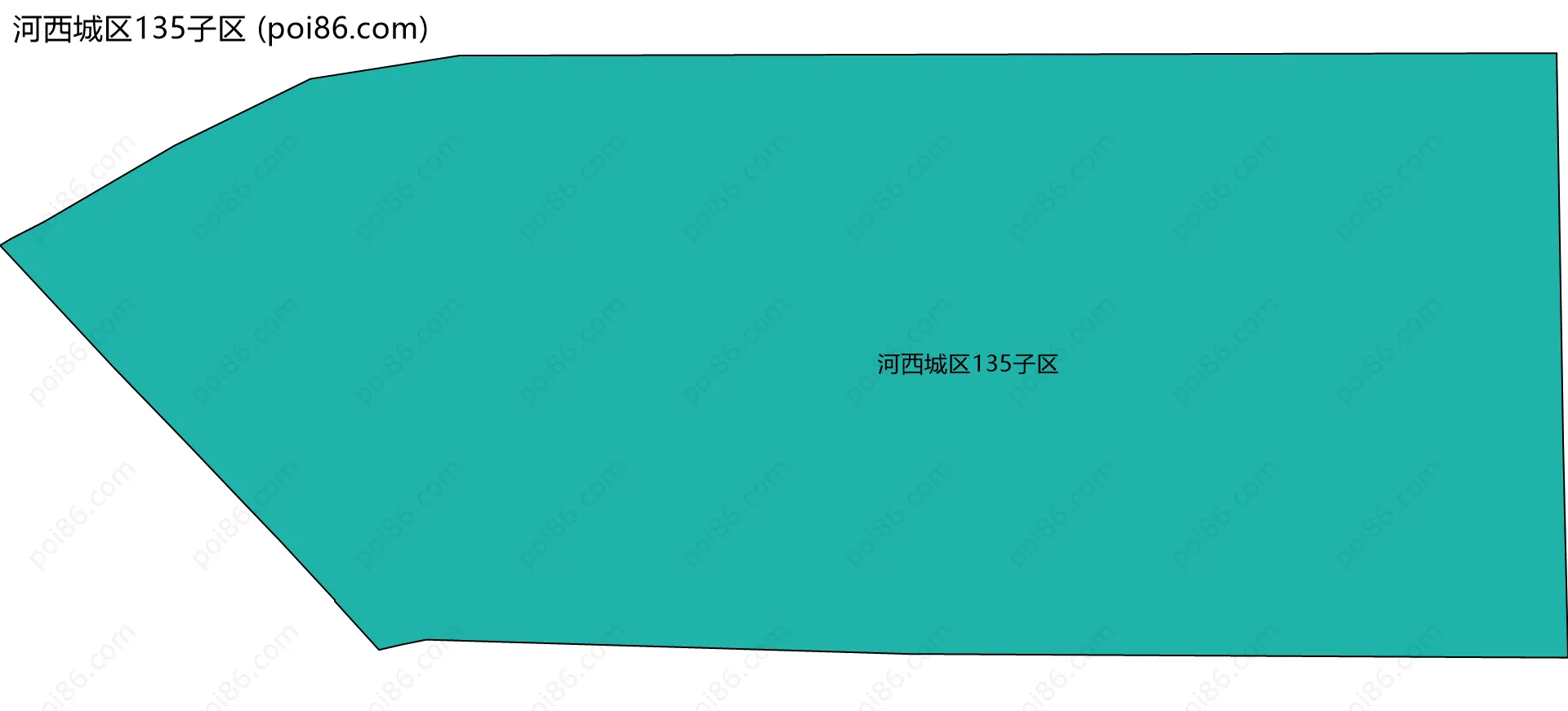 河西城区135子区边界地图