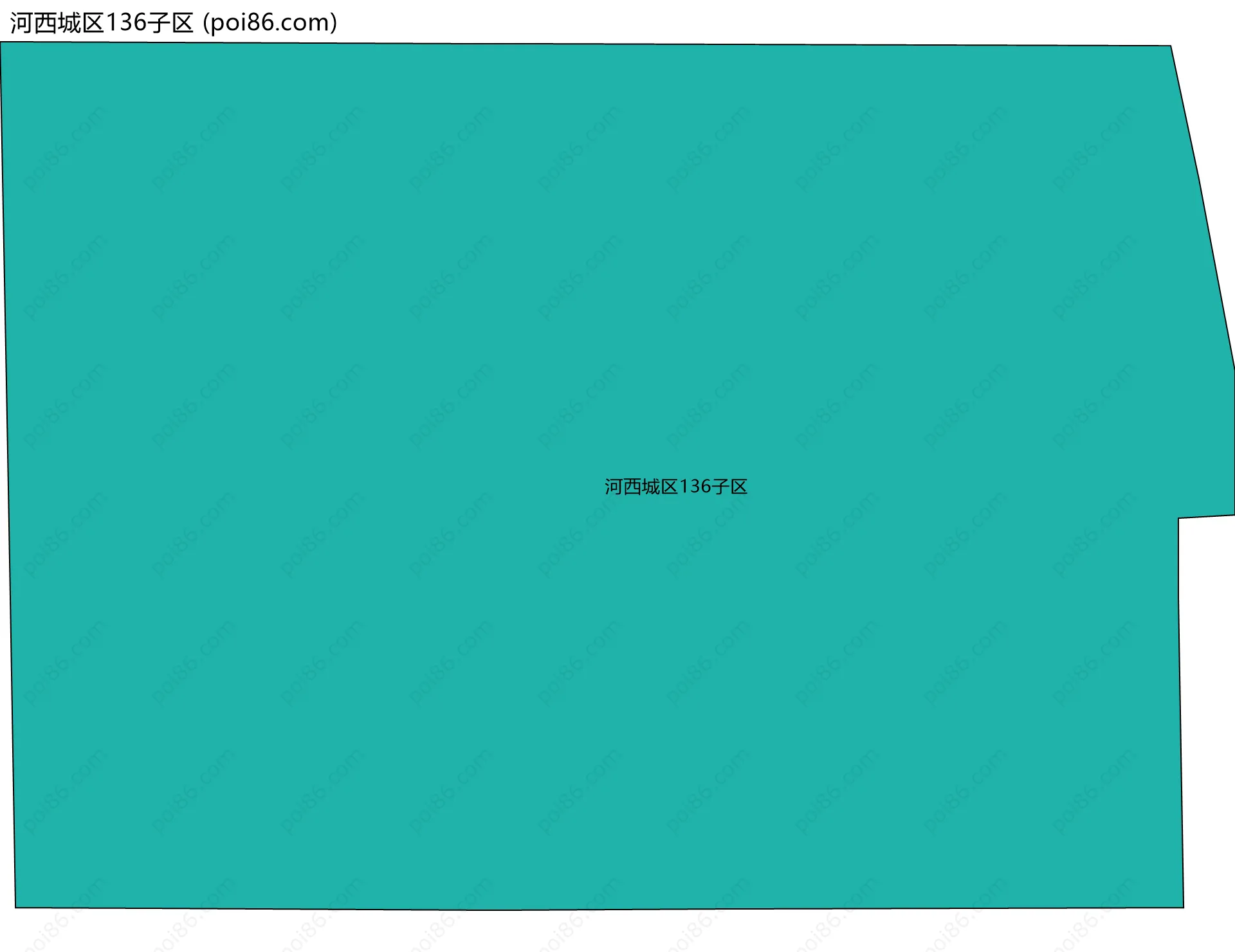 河西城区136子区边界地图