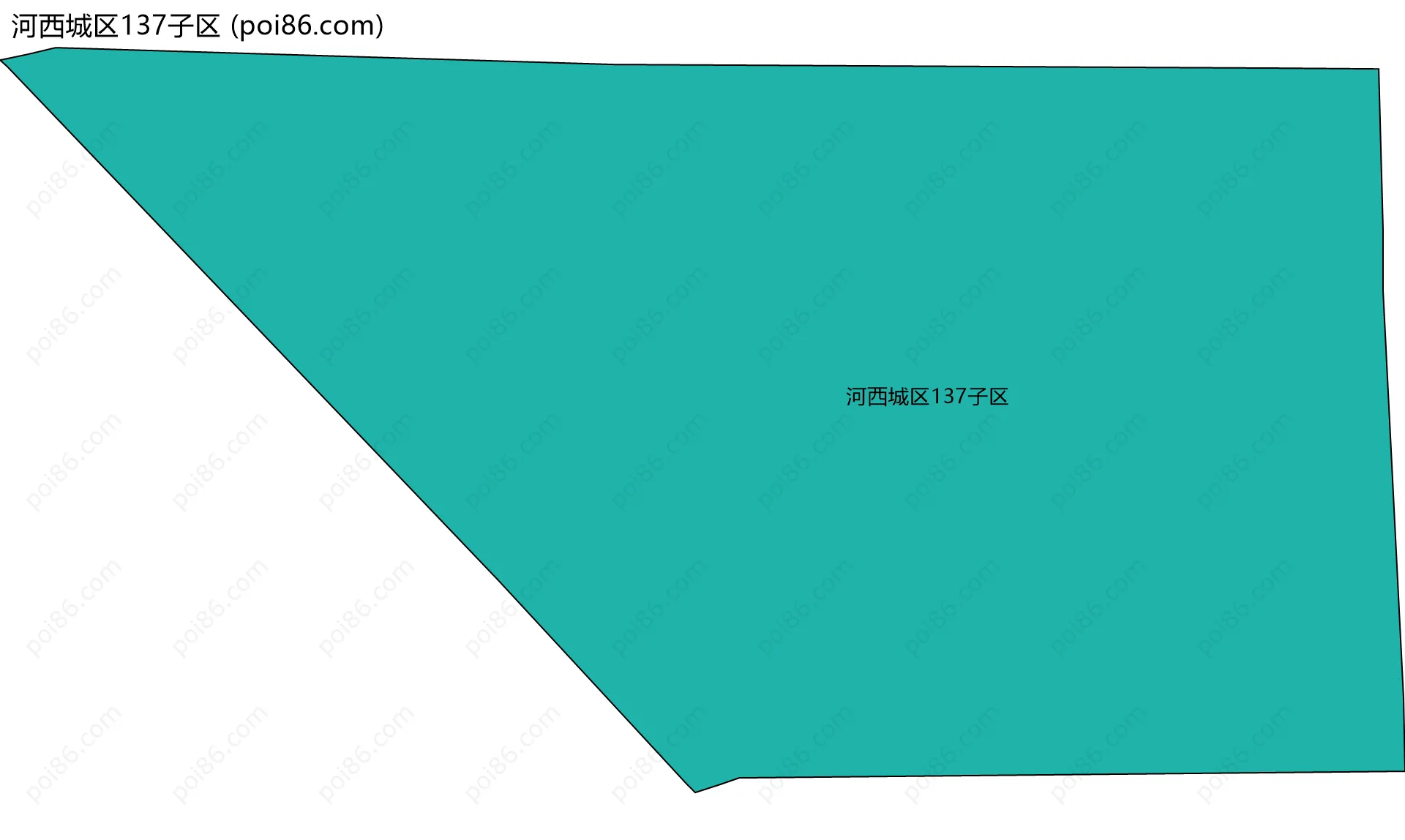 河西城区137子区边界地图