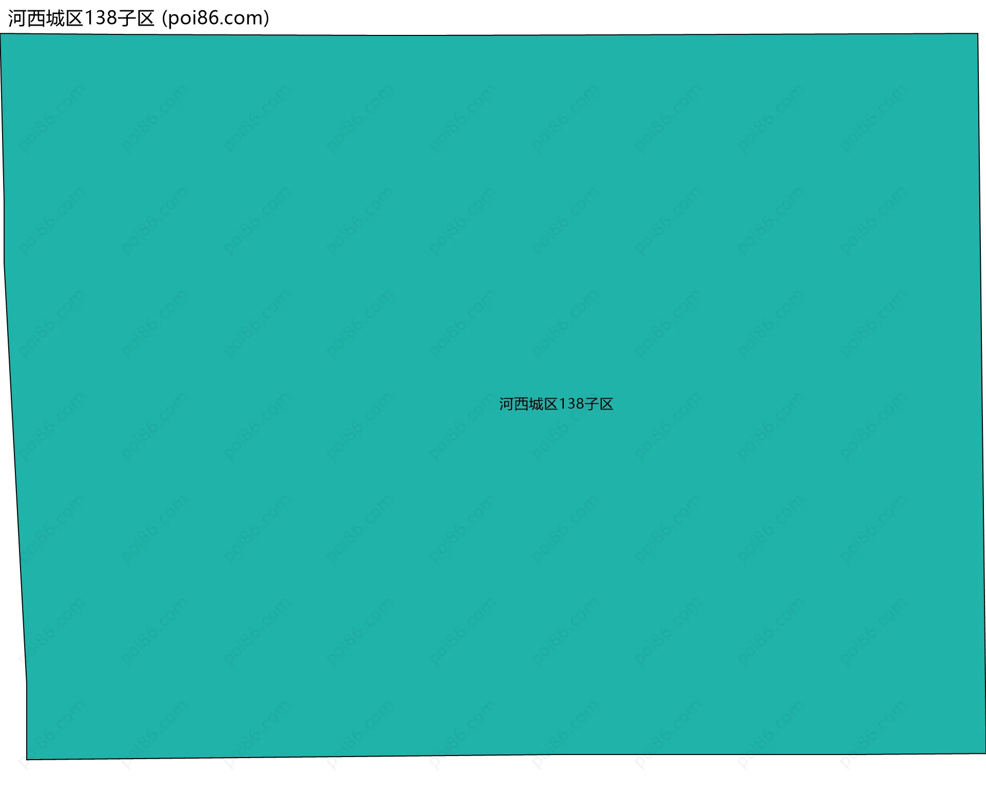 河西城区138子区边界地图