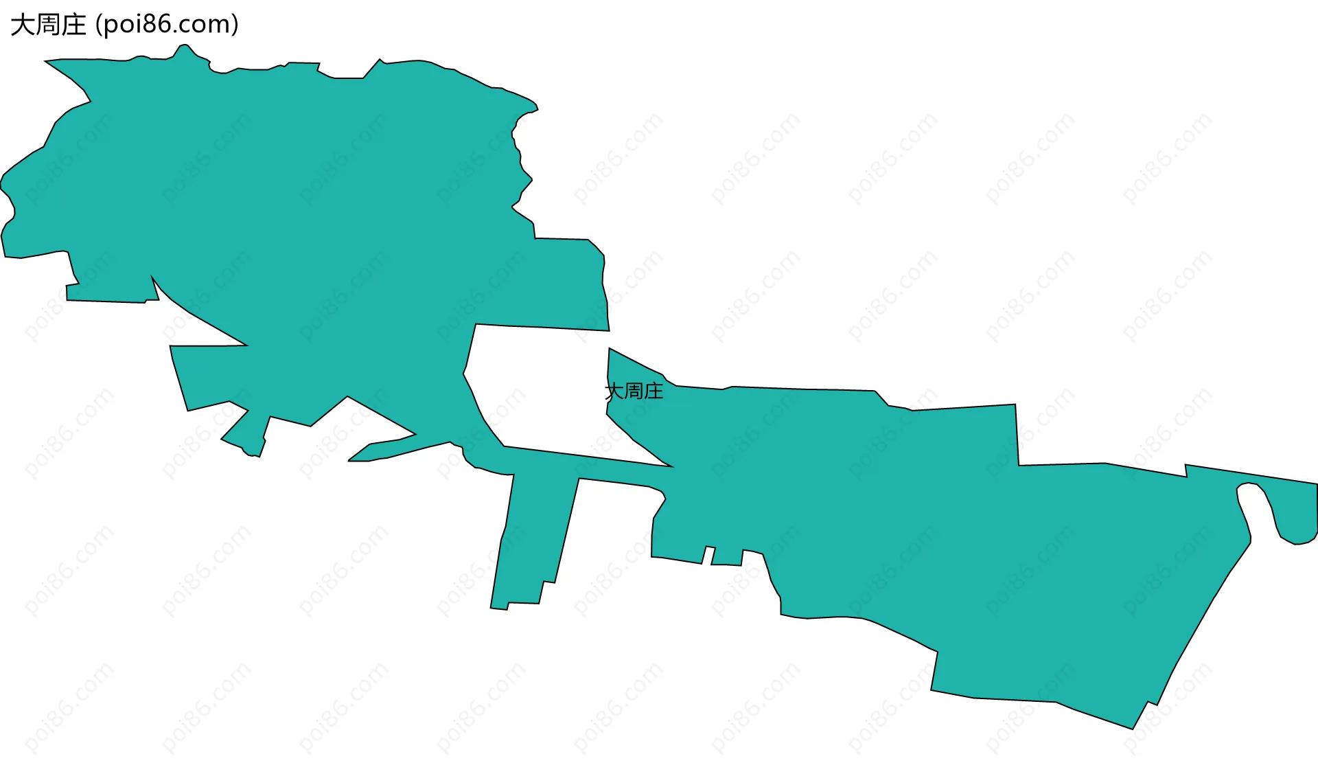 大周庄边界地图
