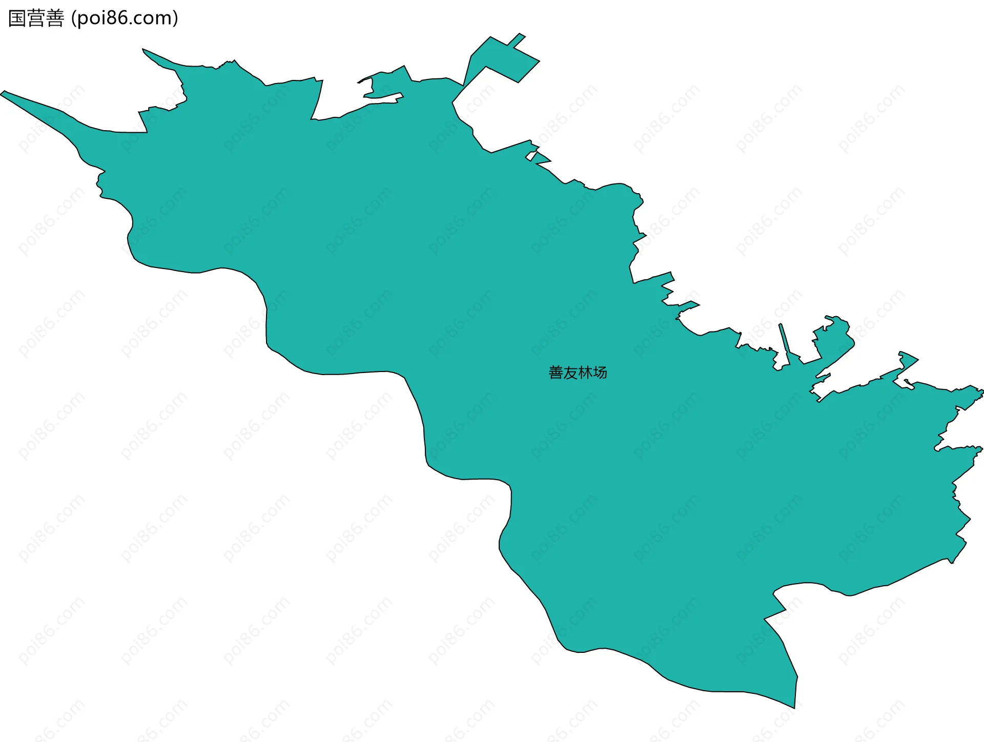 国营善边界地图(五级行政区划)