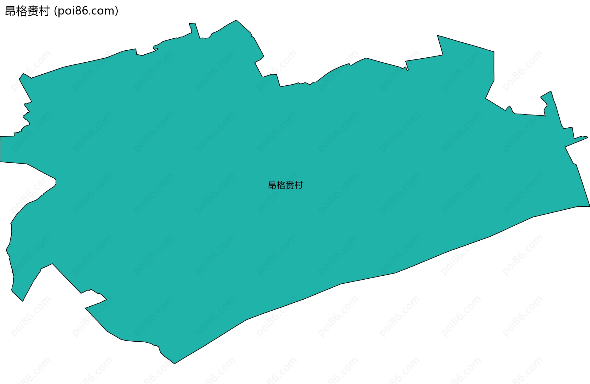 昂格赉村边界地图