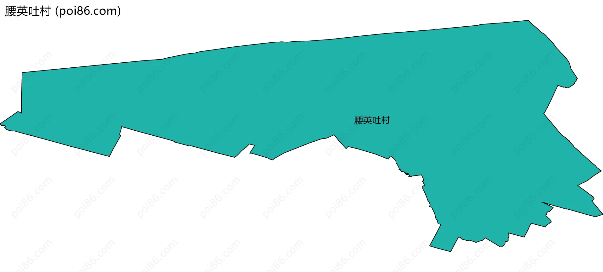 腰英吐村边界地图