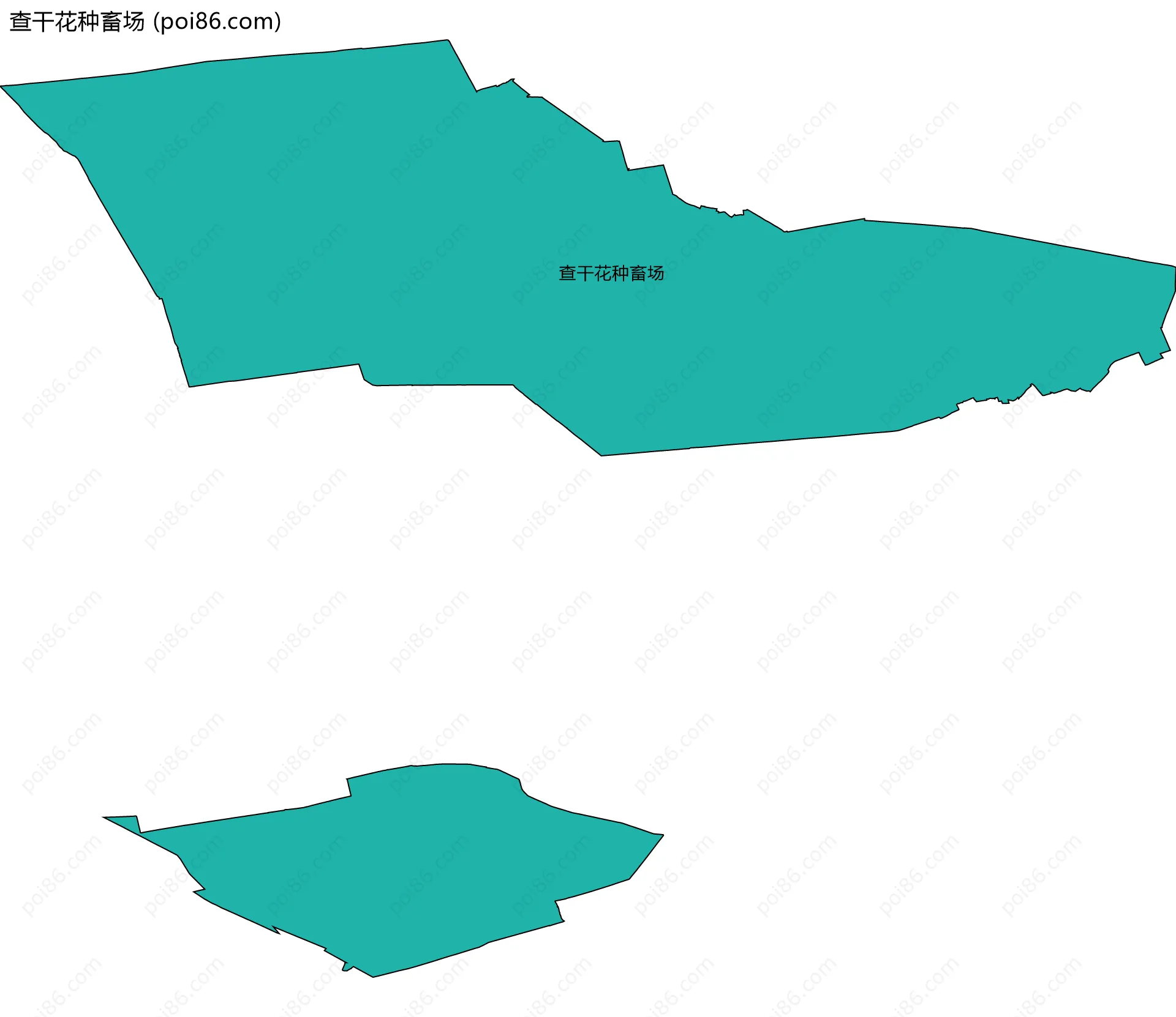 查干花种畜场边界地图