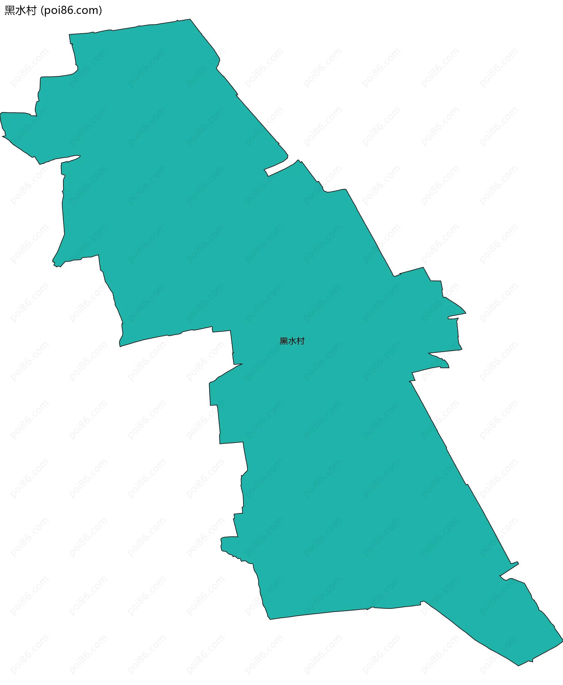 黑水村边界地图