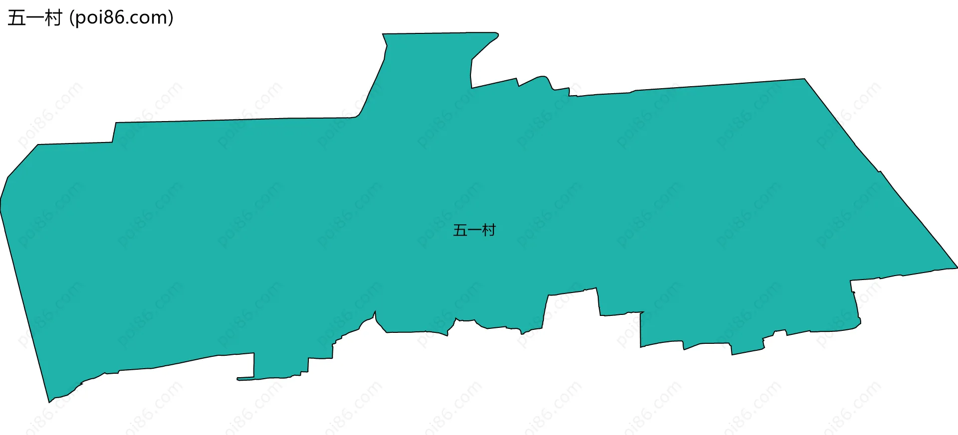 五一村边界地图