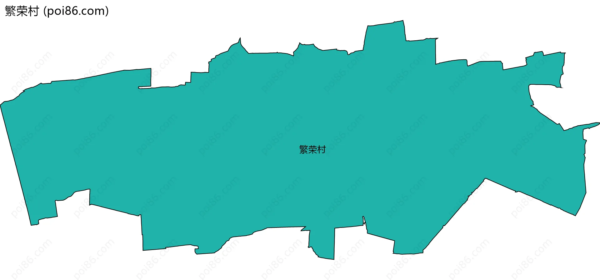 繁荣村边界地图