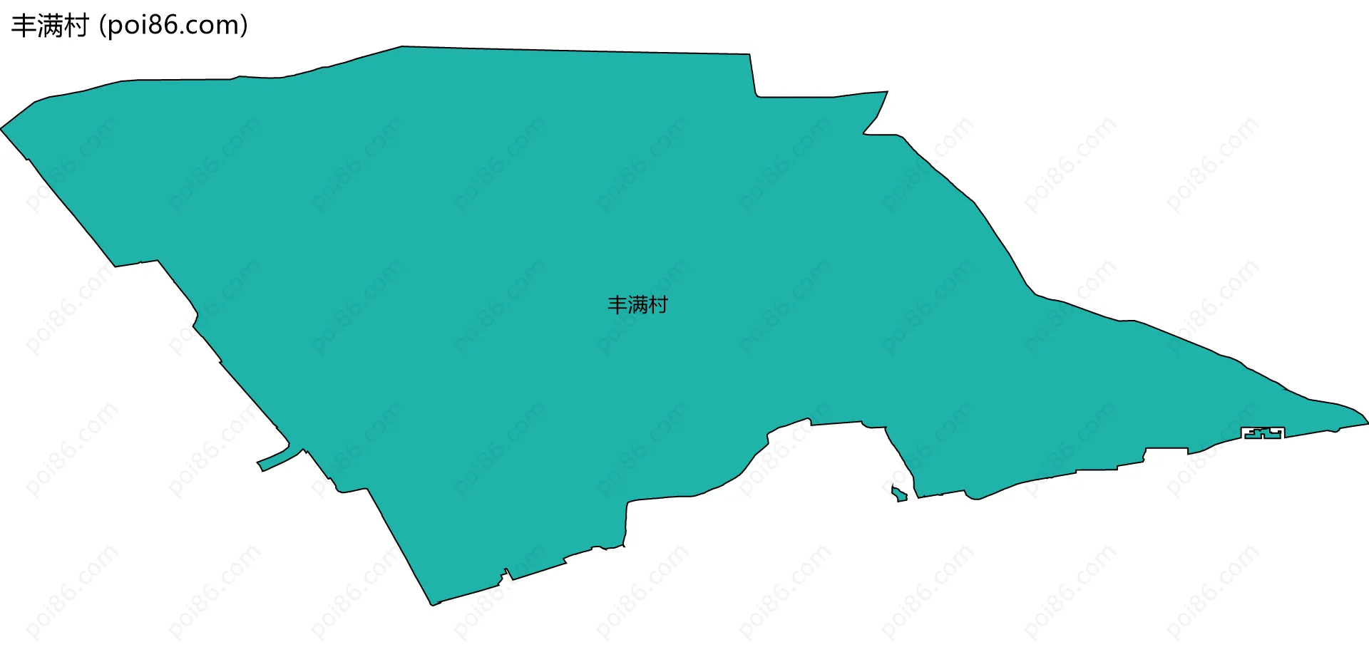 丰满村边界地图