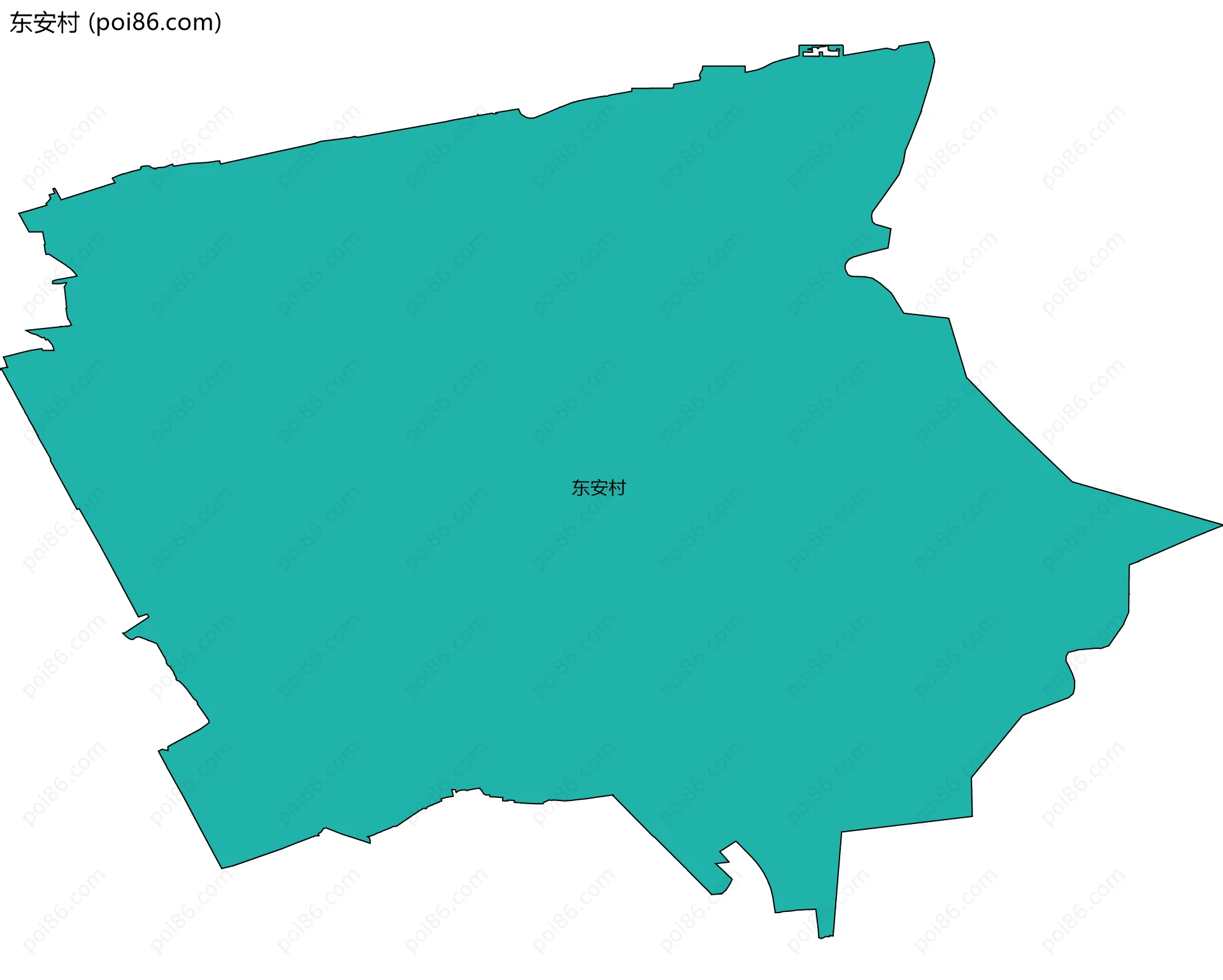 东安村边界地图