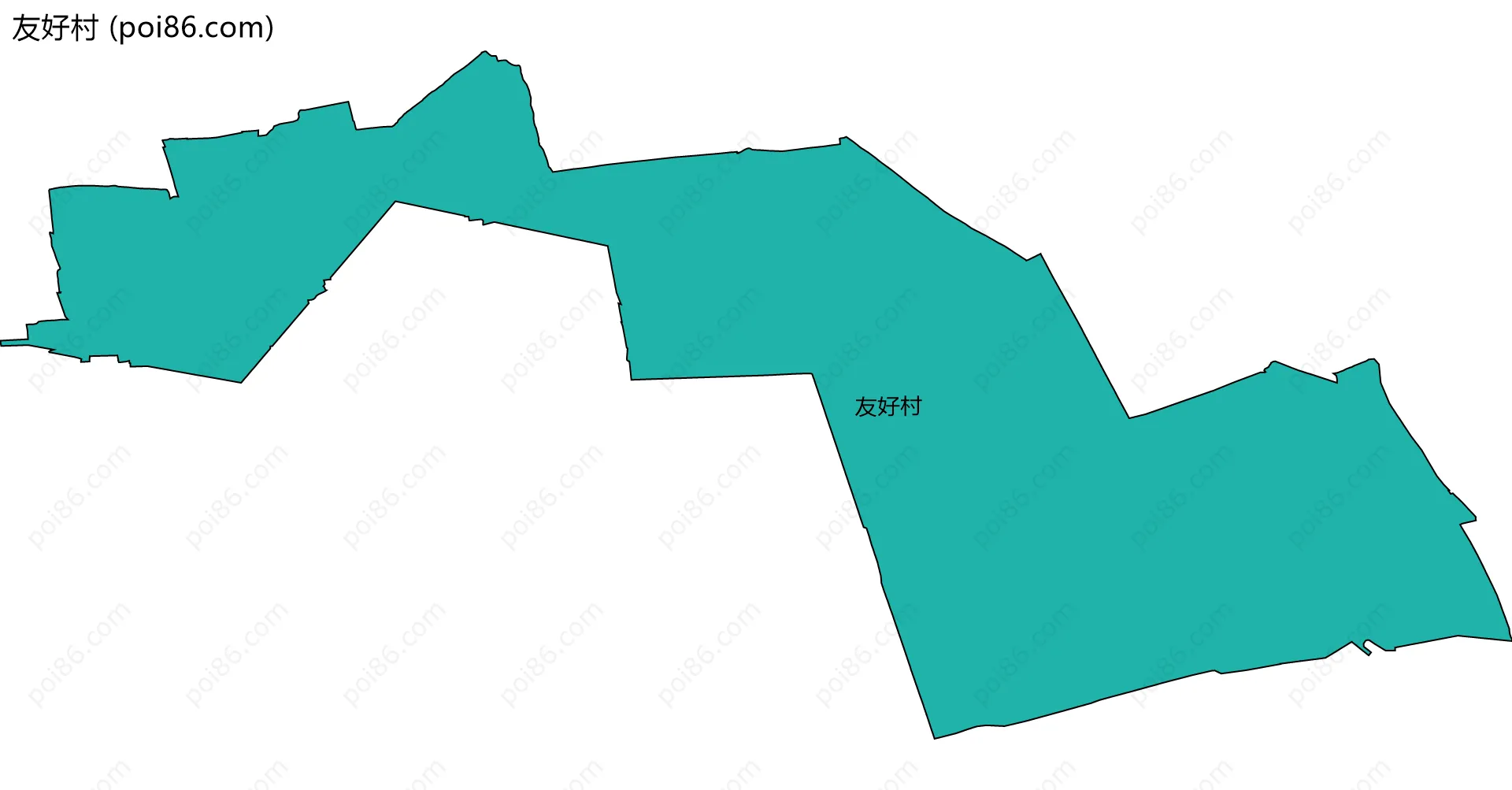 友好村边界地图