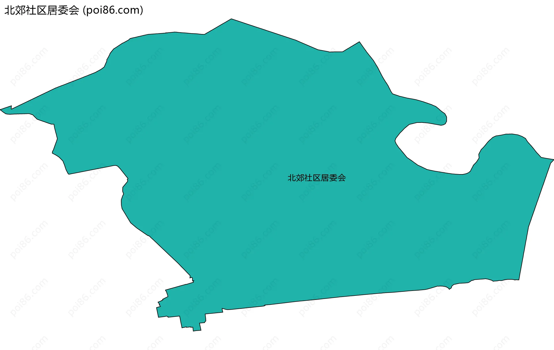 北郊社区居委会边界地图