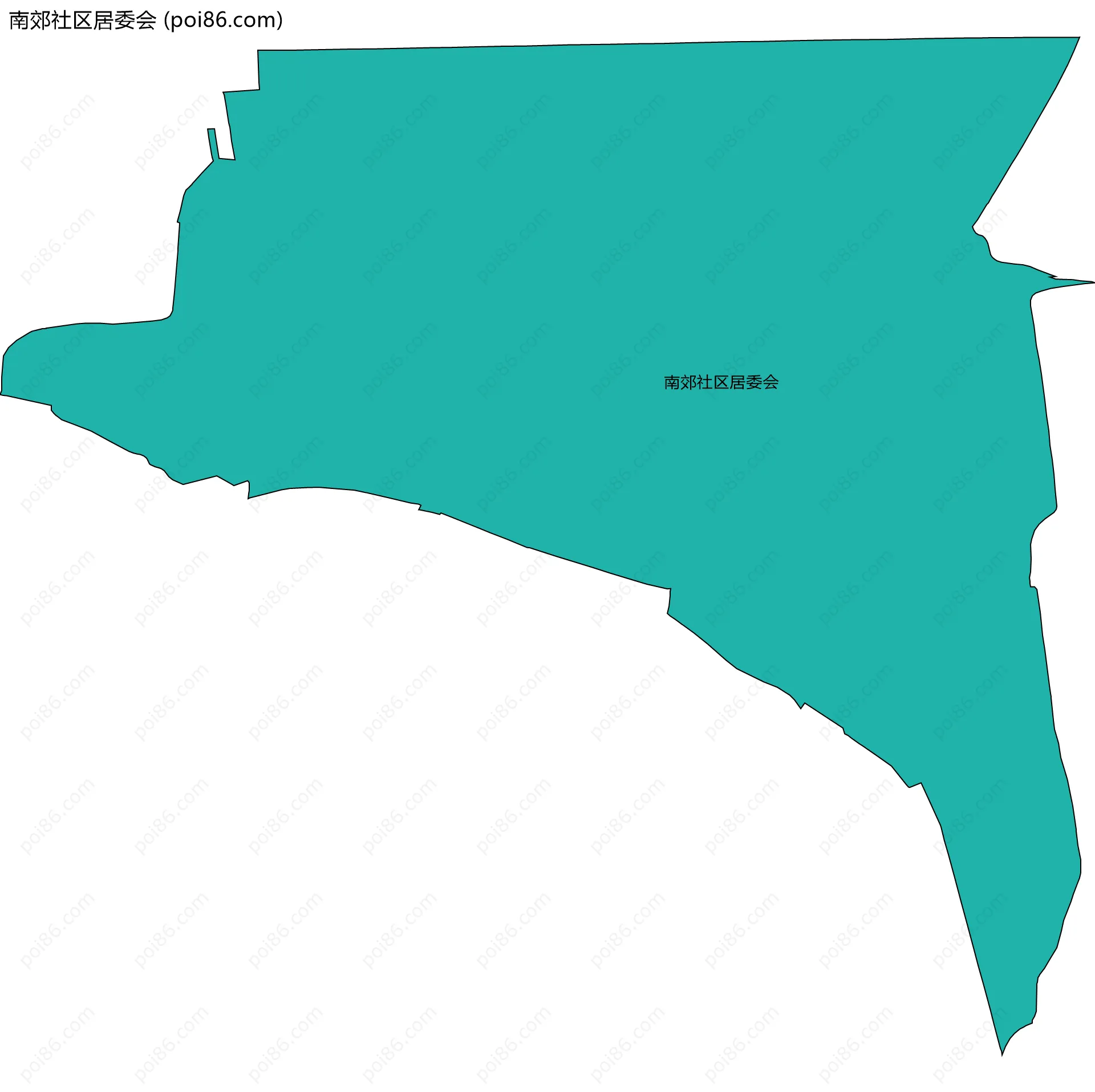 南郊社区居委会边界地图