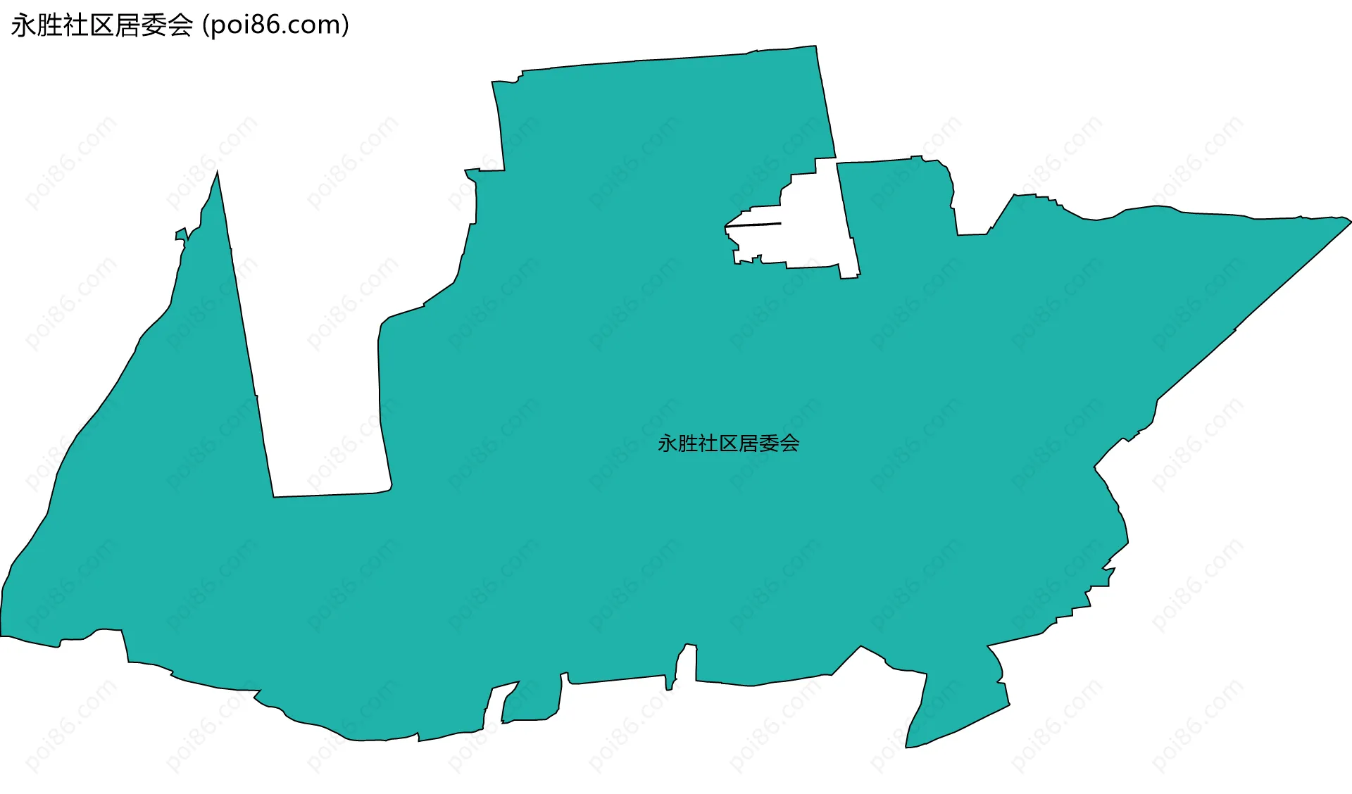 永胜社区居委会边界地图