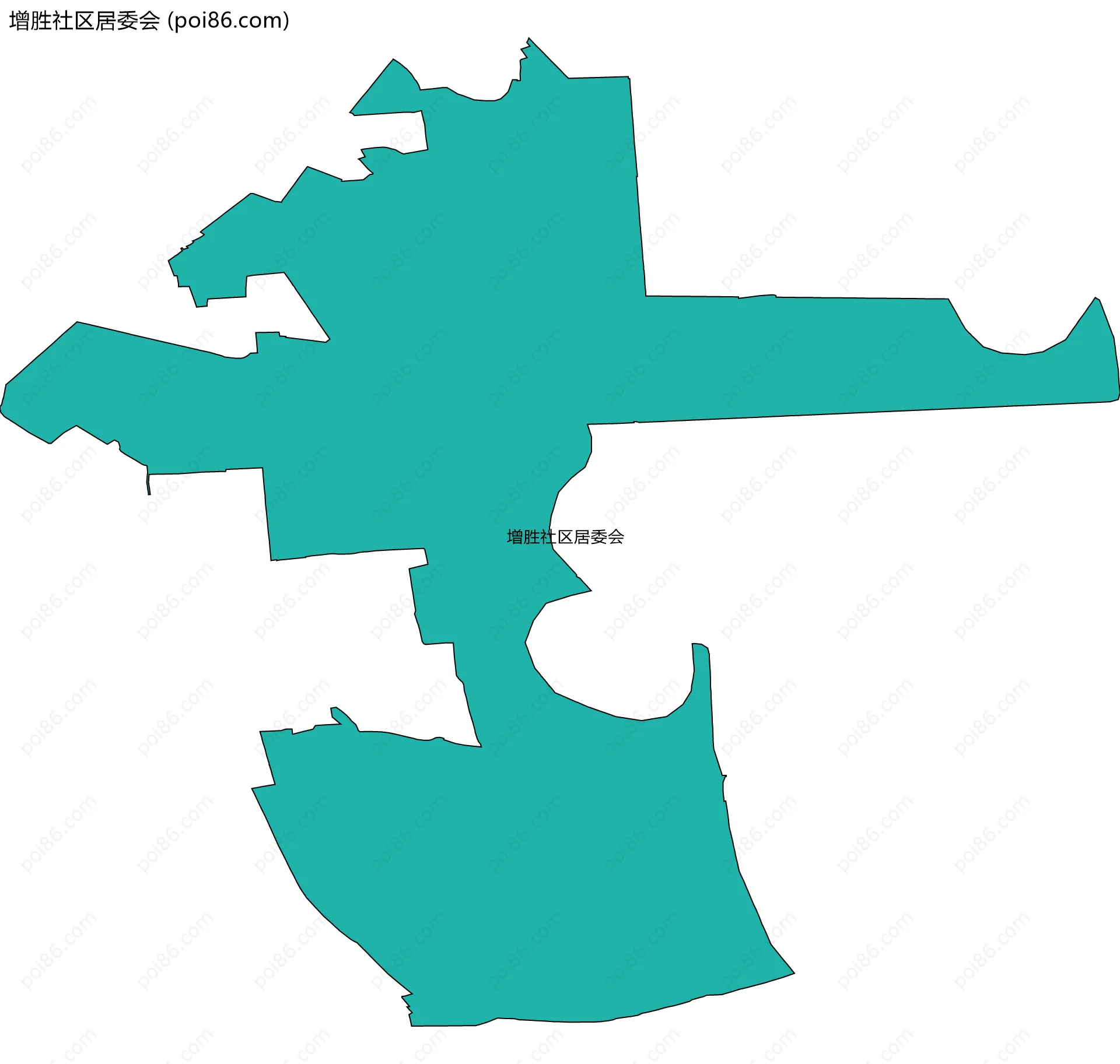 增胜社区居委会边界地图