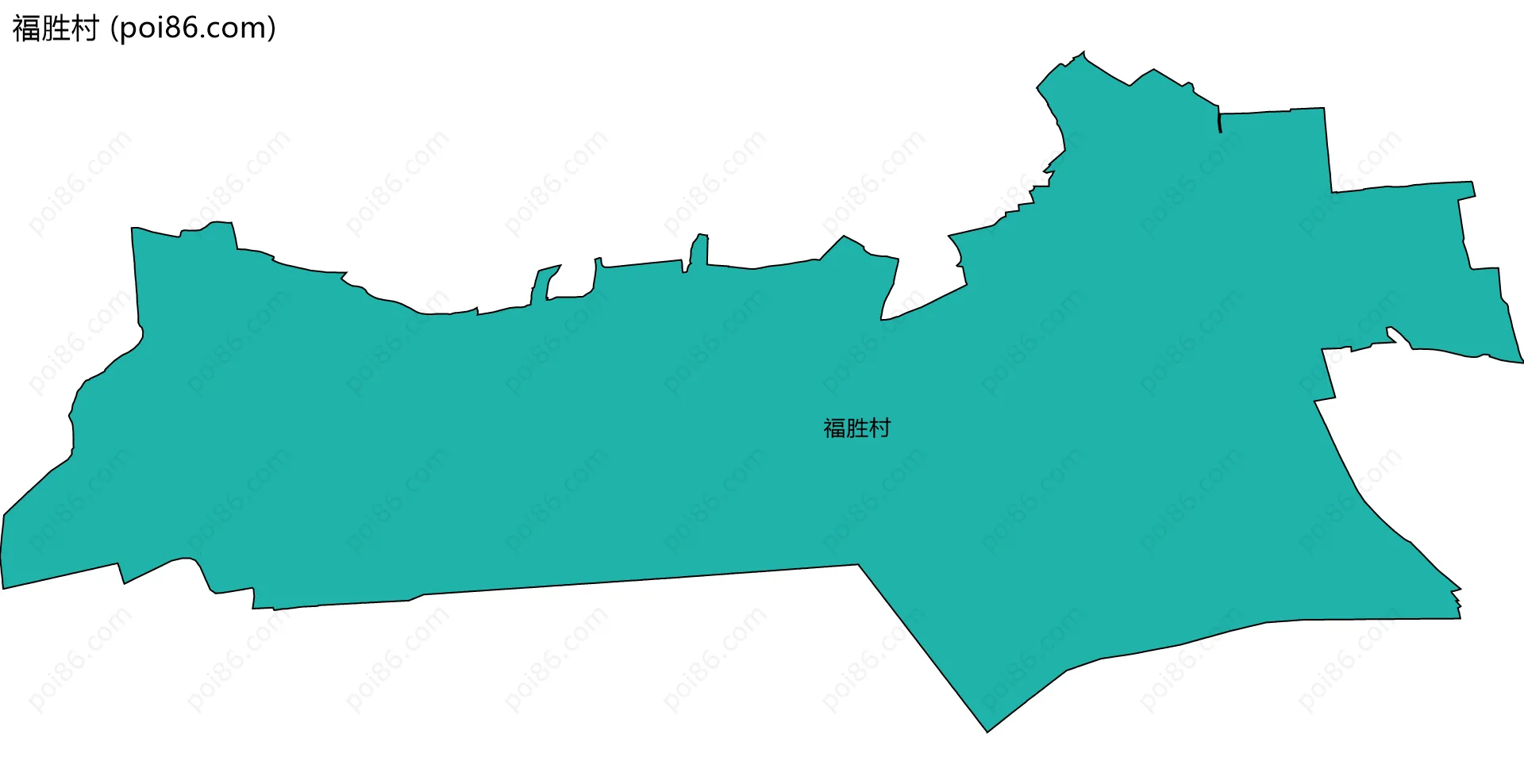 福胜村边界地图