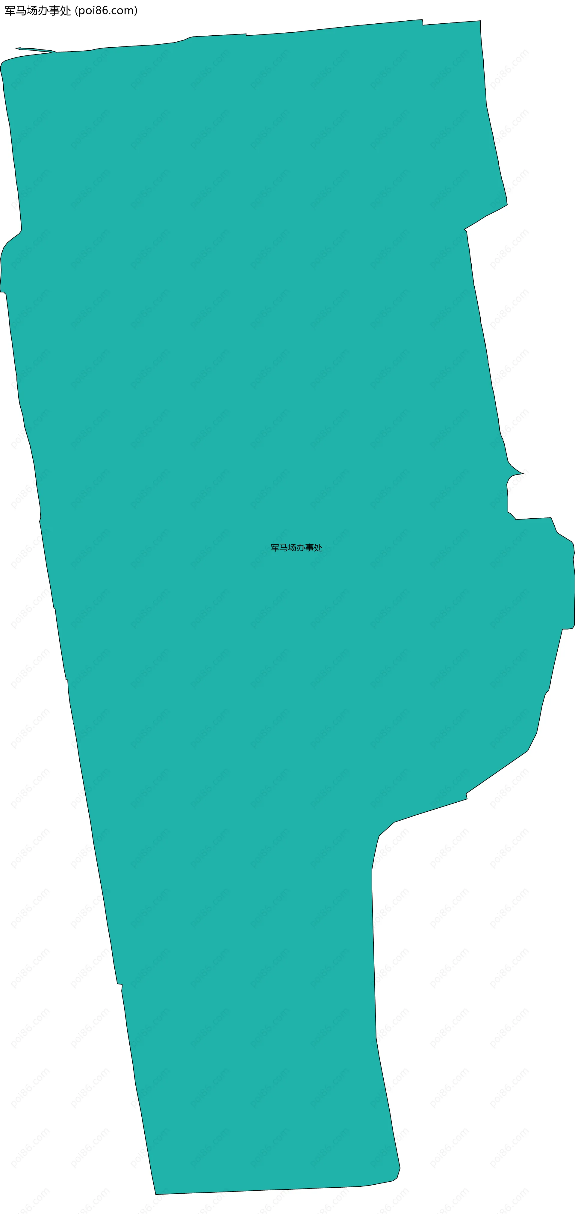 军马场办事处边界地图