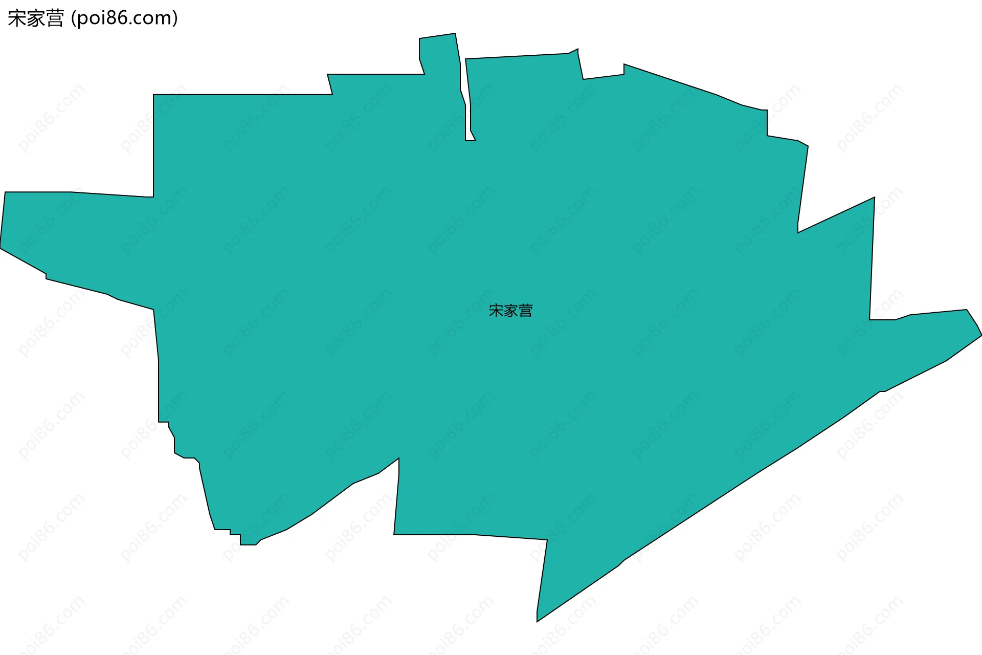 宋家营边界地图