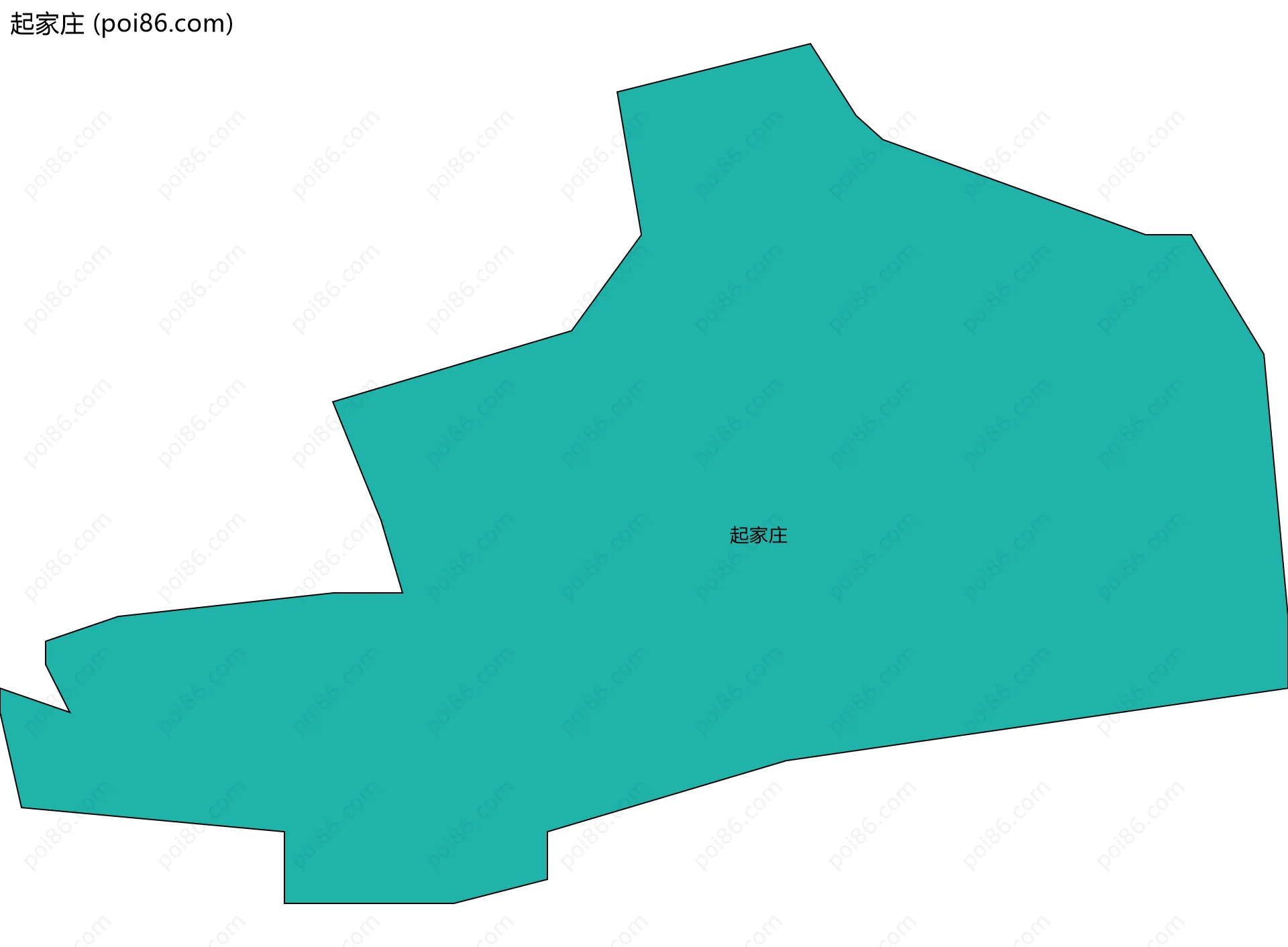 起家庄边界地图