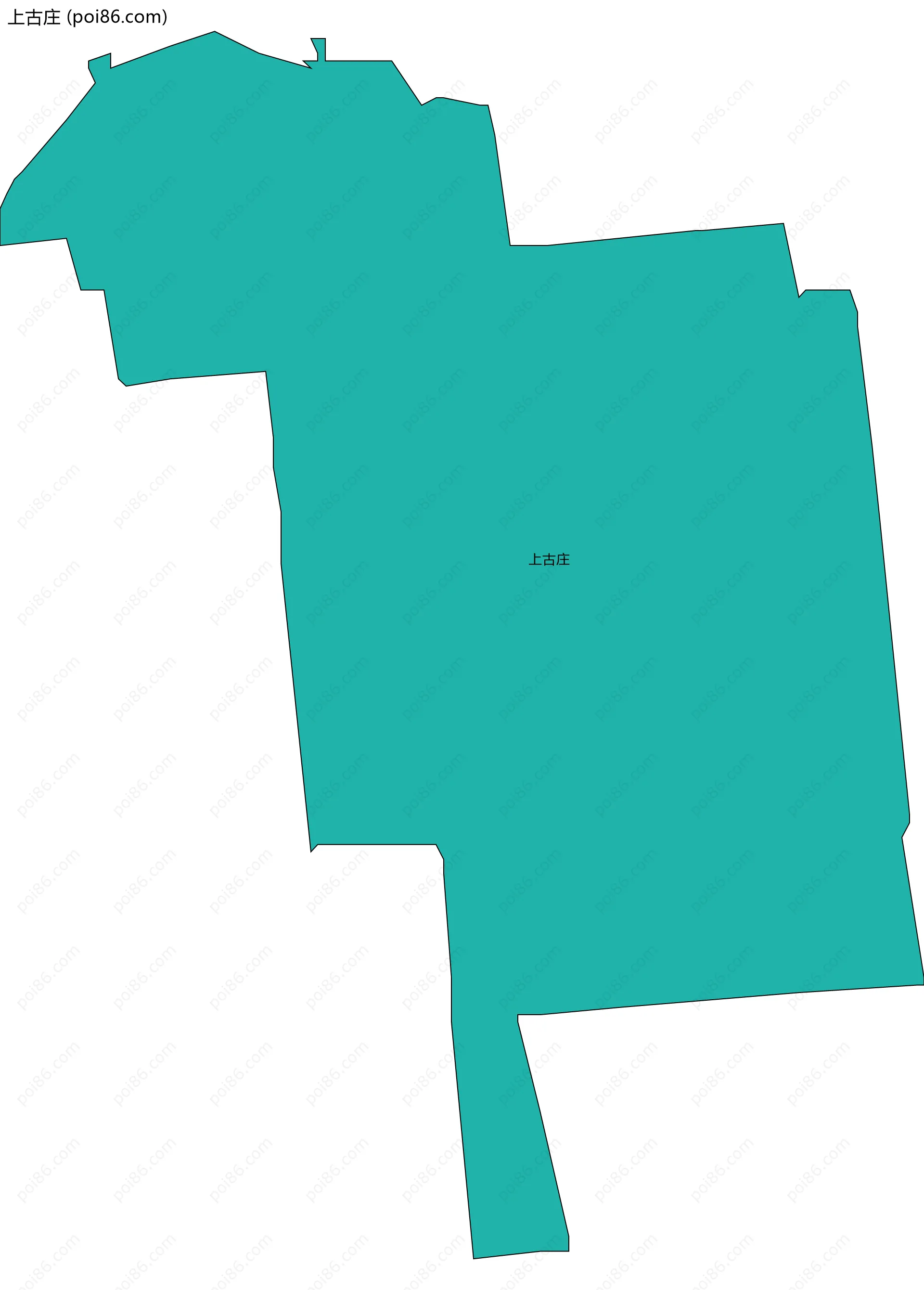 上古庄边界地图