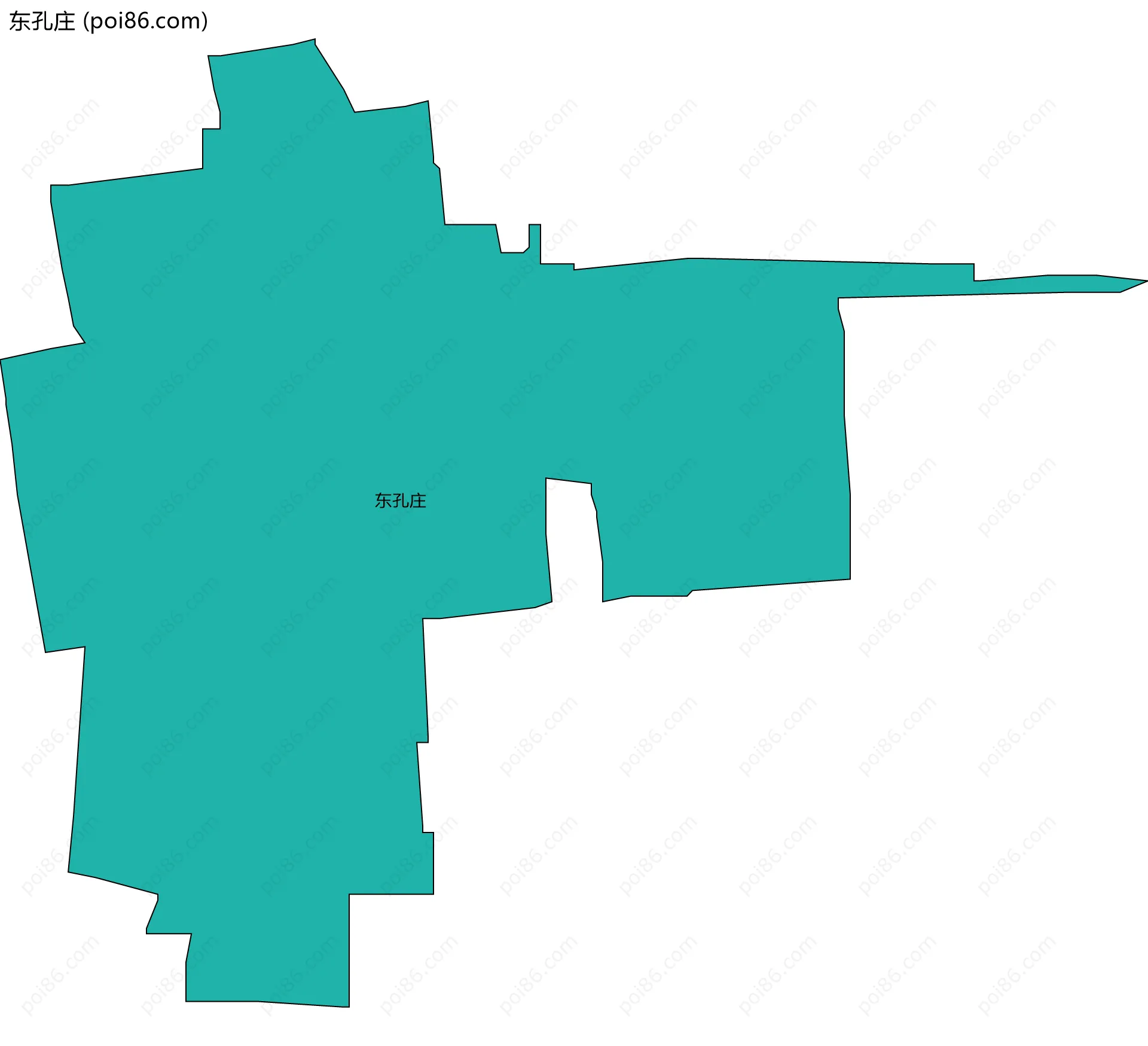 东孔庄边界地图