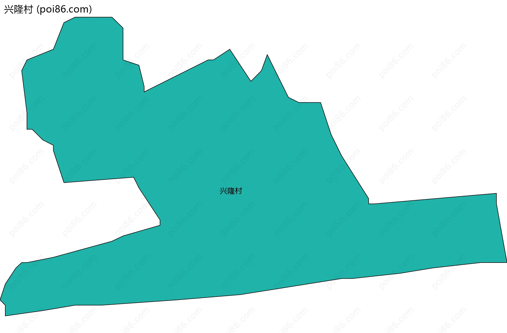 兴隆村边界地图