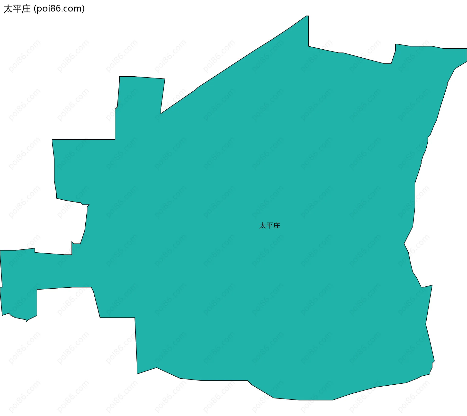 太平庄边界地图