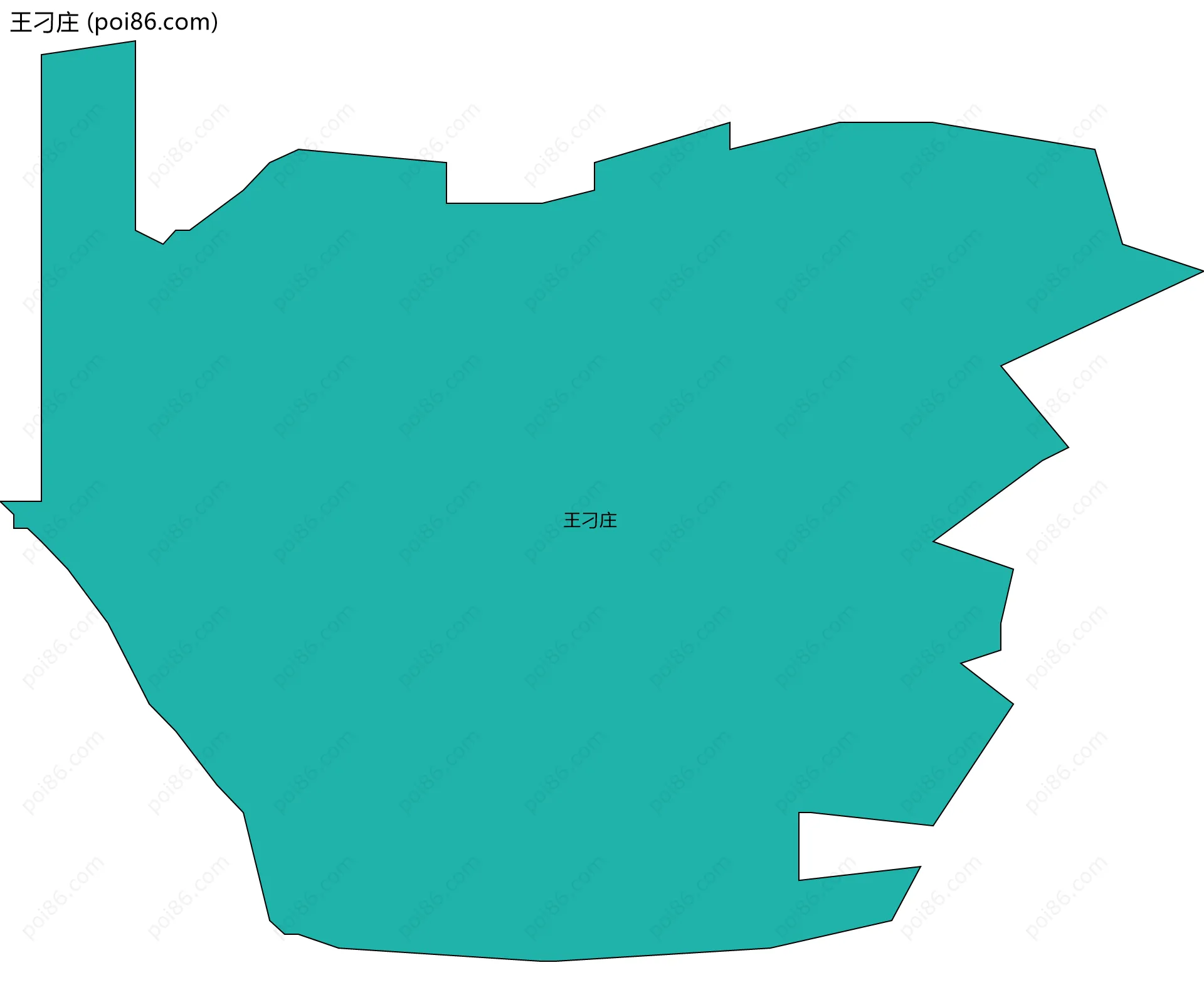 王刁庄边界地图
