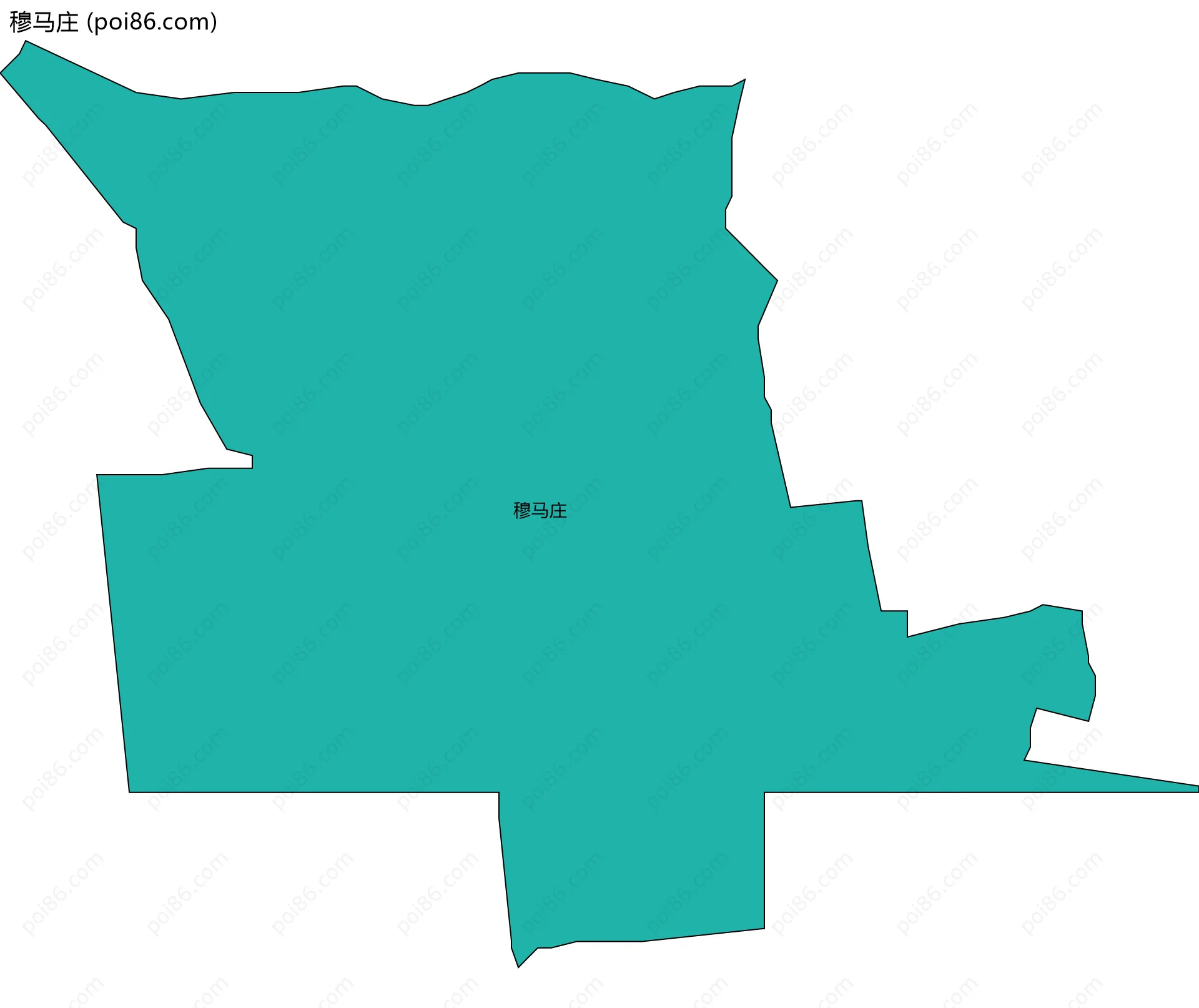 穆马庄边界地图