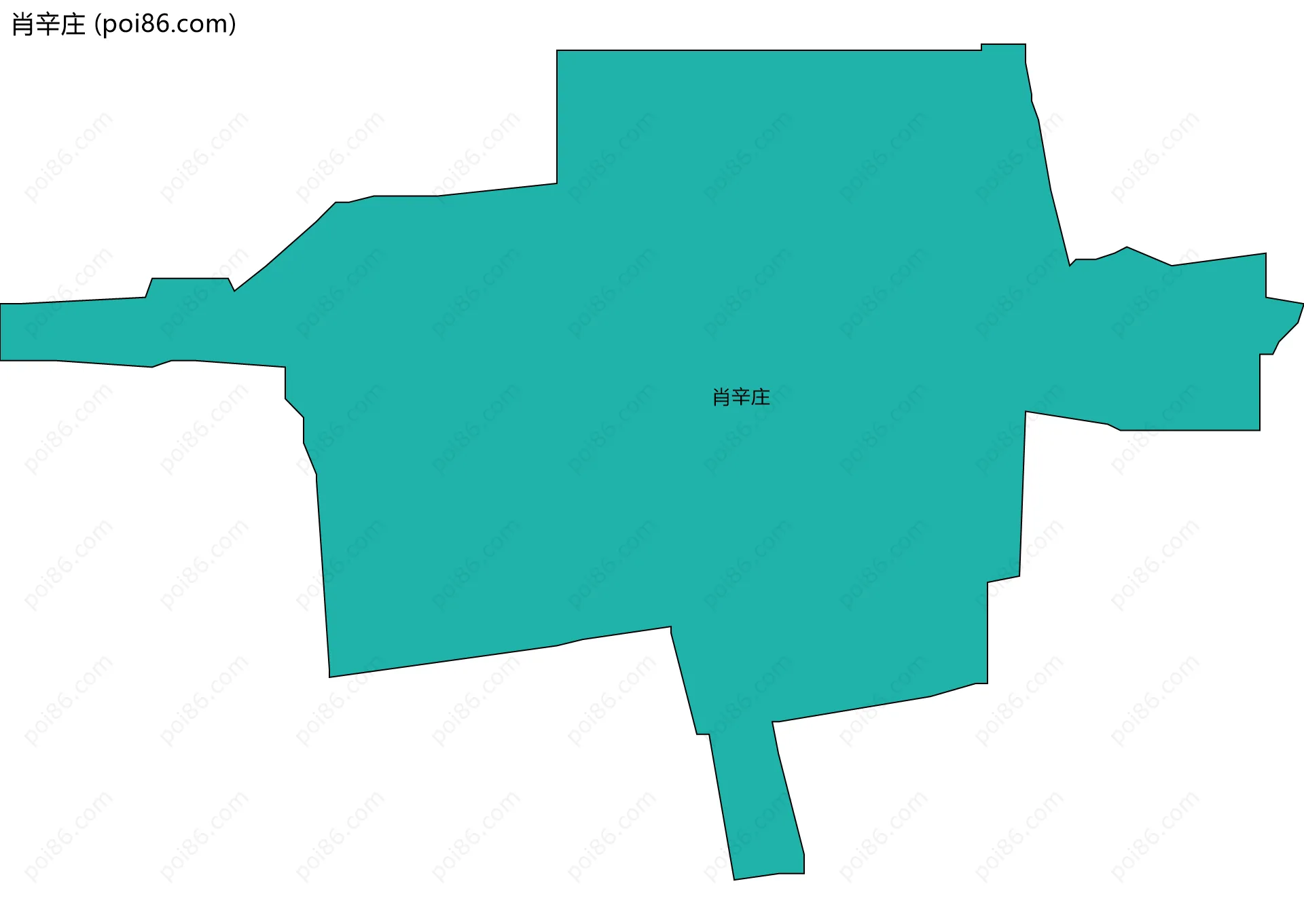 肖辛庄边界地图