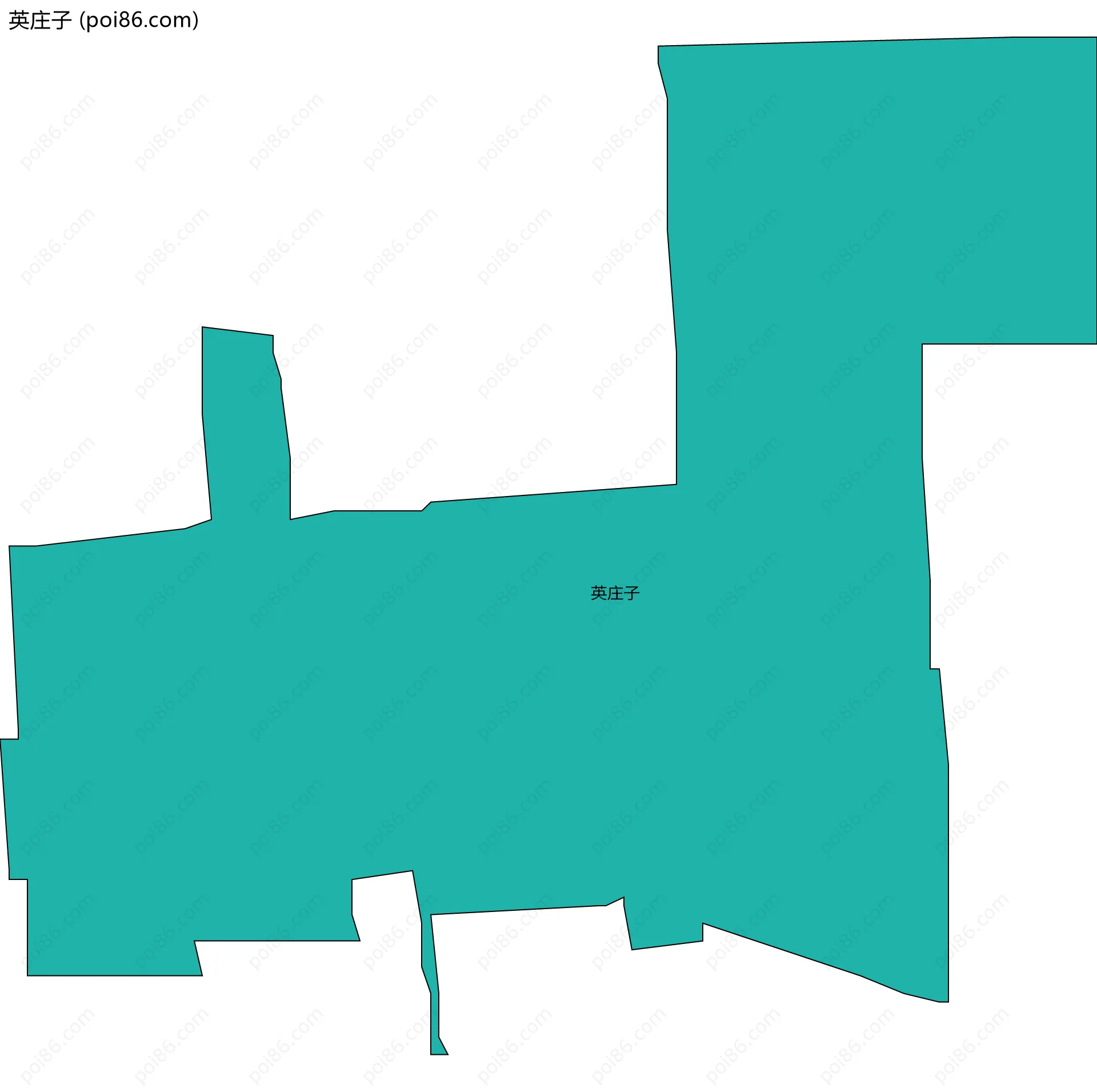 英庄子边界地图