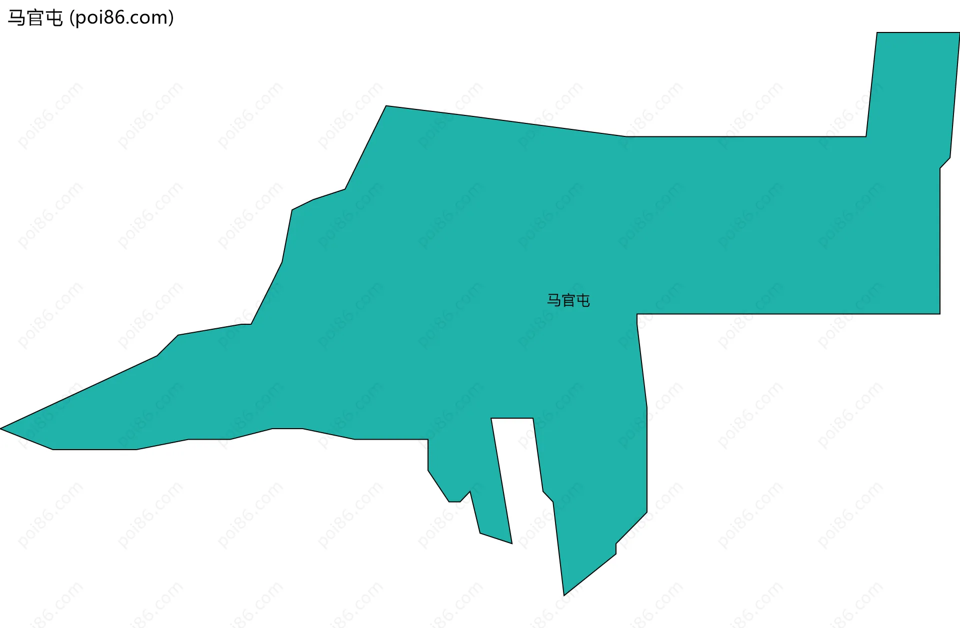 马官屯边界地图