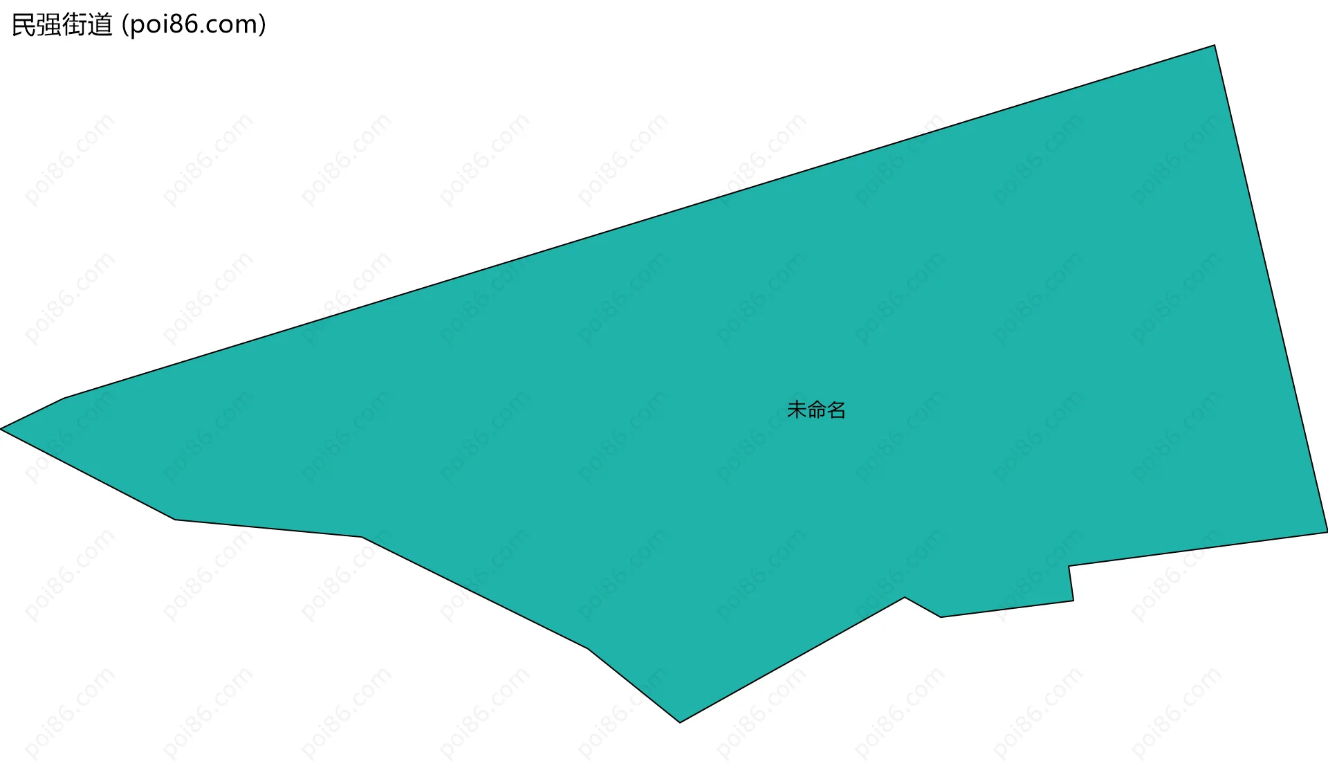 民强街道边界地图(五级行政区划)