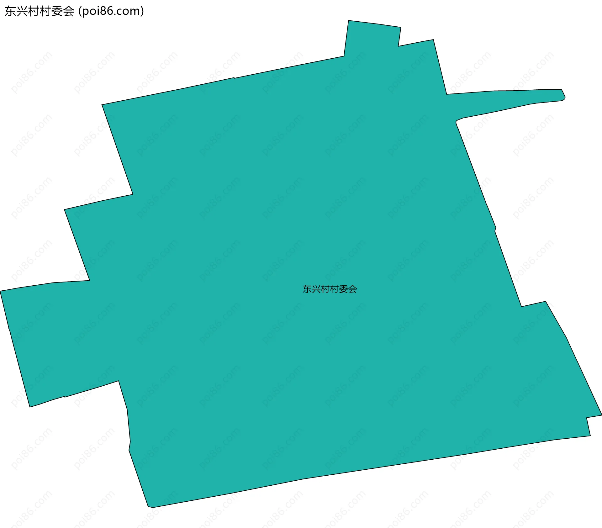 东兴村村委会边界地图