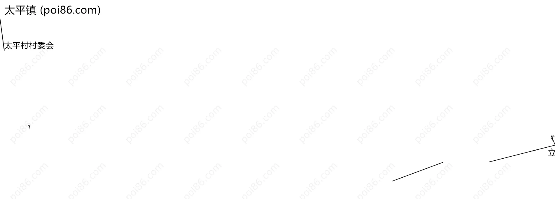 太平镇边界地图(五级行政区划)
