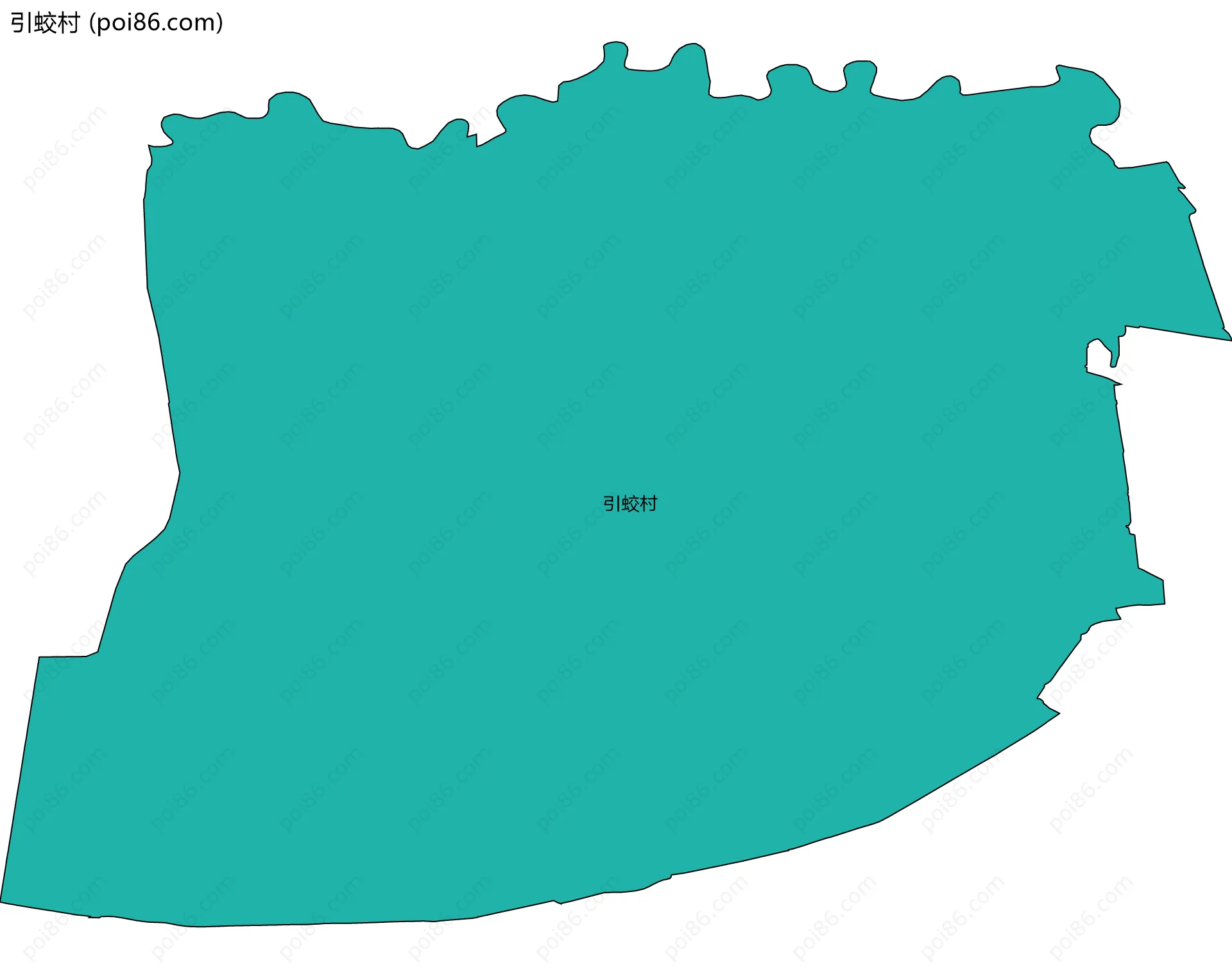 引蛟村边界地图